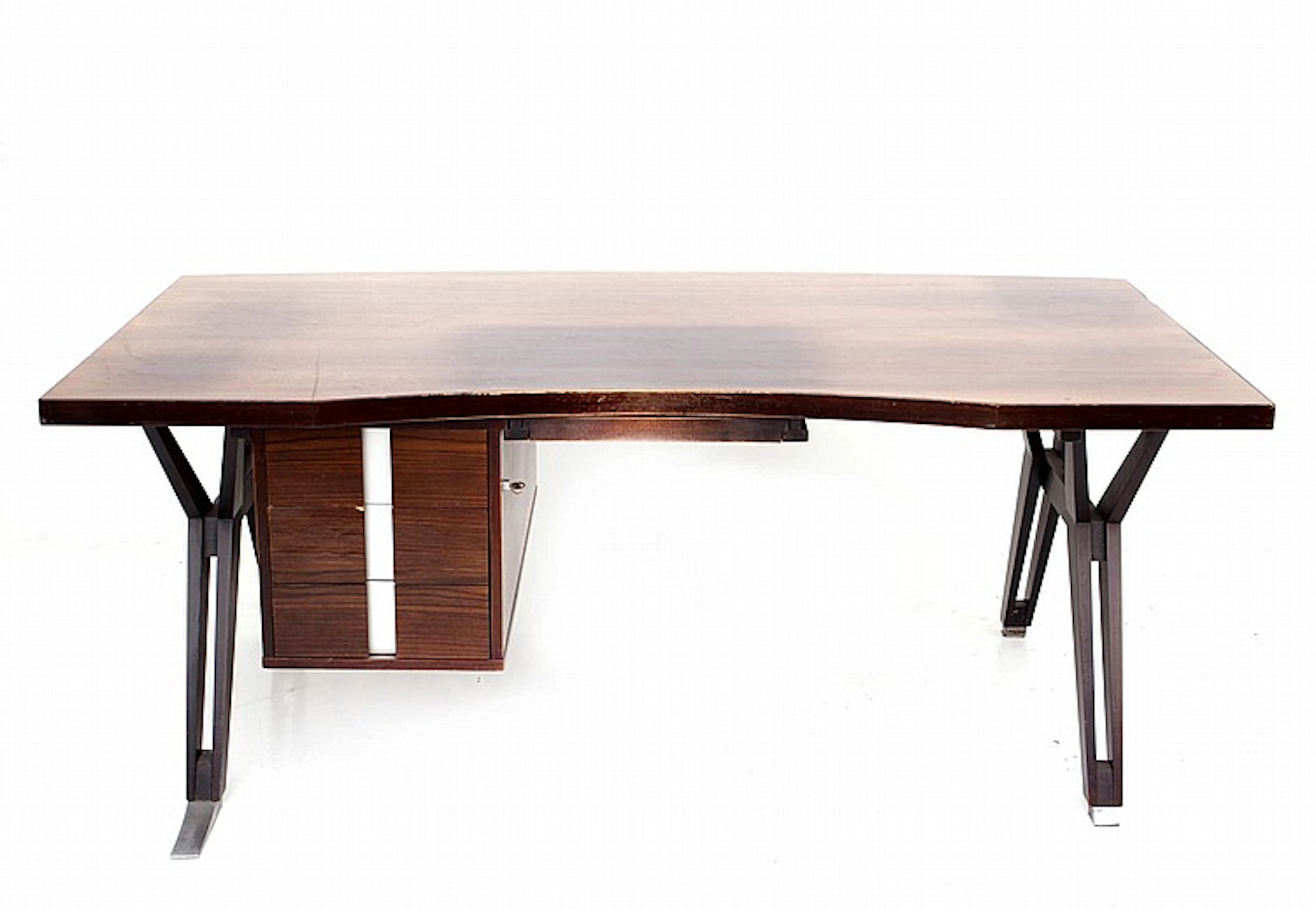Ico Parisi (1916-1996) A teak veneered executive desk...