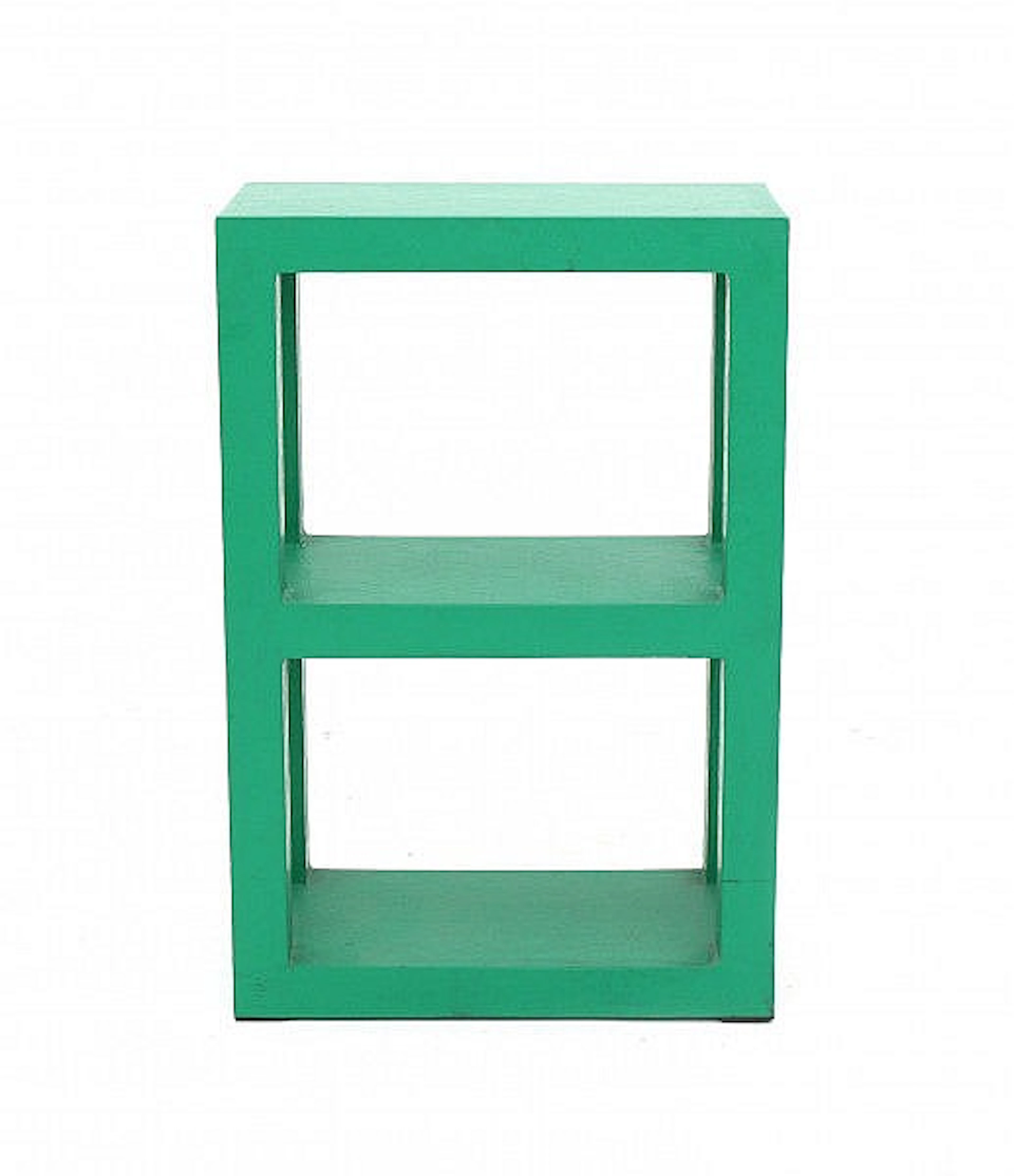 Joep van Lieshout (1963) - A small green lacquered metal bookcase