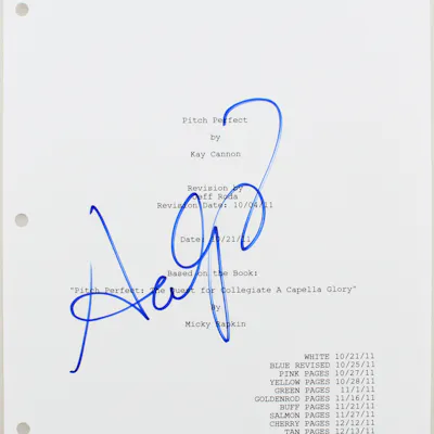 Pefect Cast Script Anna Camp Signed