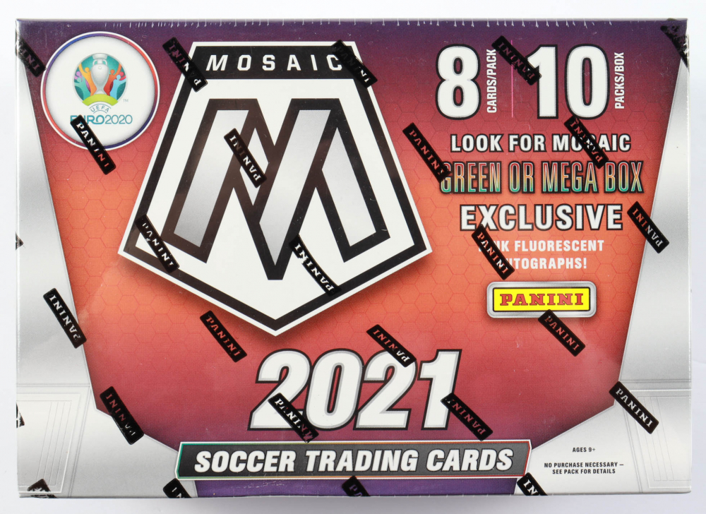 2021 Panini Mosaic UEFA Euro 2020 Soccer Mega Box With (10) Packs ...