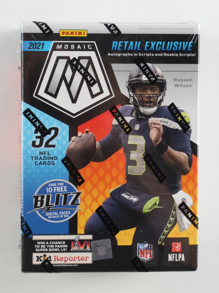 2021 Panini Mosaic Football Blaster Box With (8) Packs | Barnebys