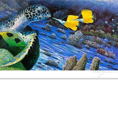 Robert Lyn Nelson Signed "The Turtle and the Butterfly" Limited Edition