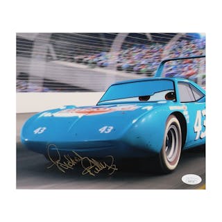 Richard Petty Signed "Cars" 8x10 Photo (JSA)