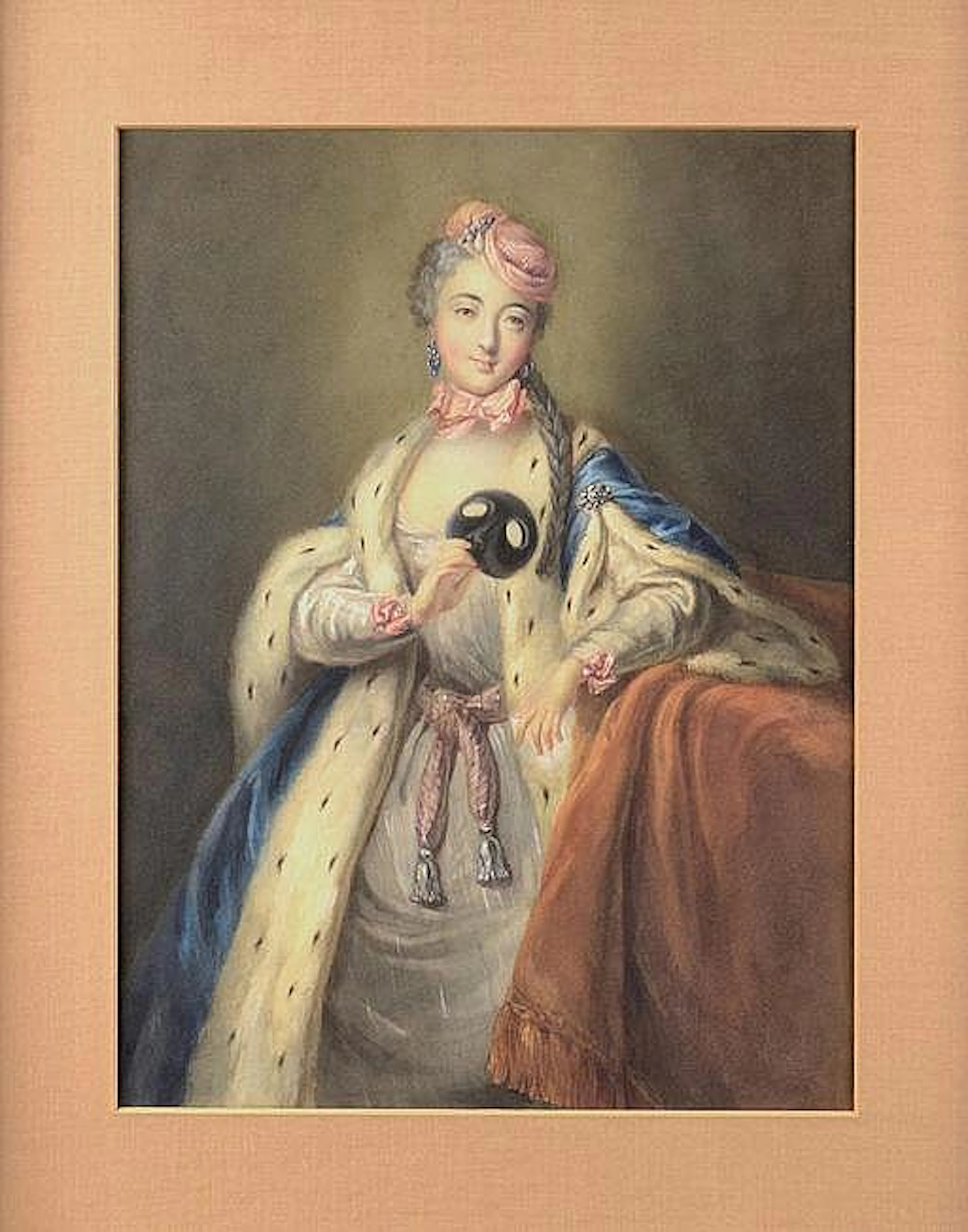 Anonym LADY WITH A BLACK MASK. About 1870. Young