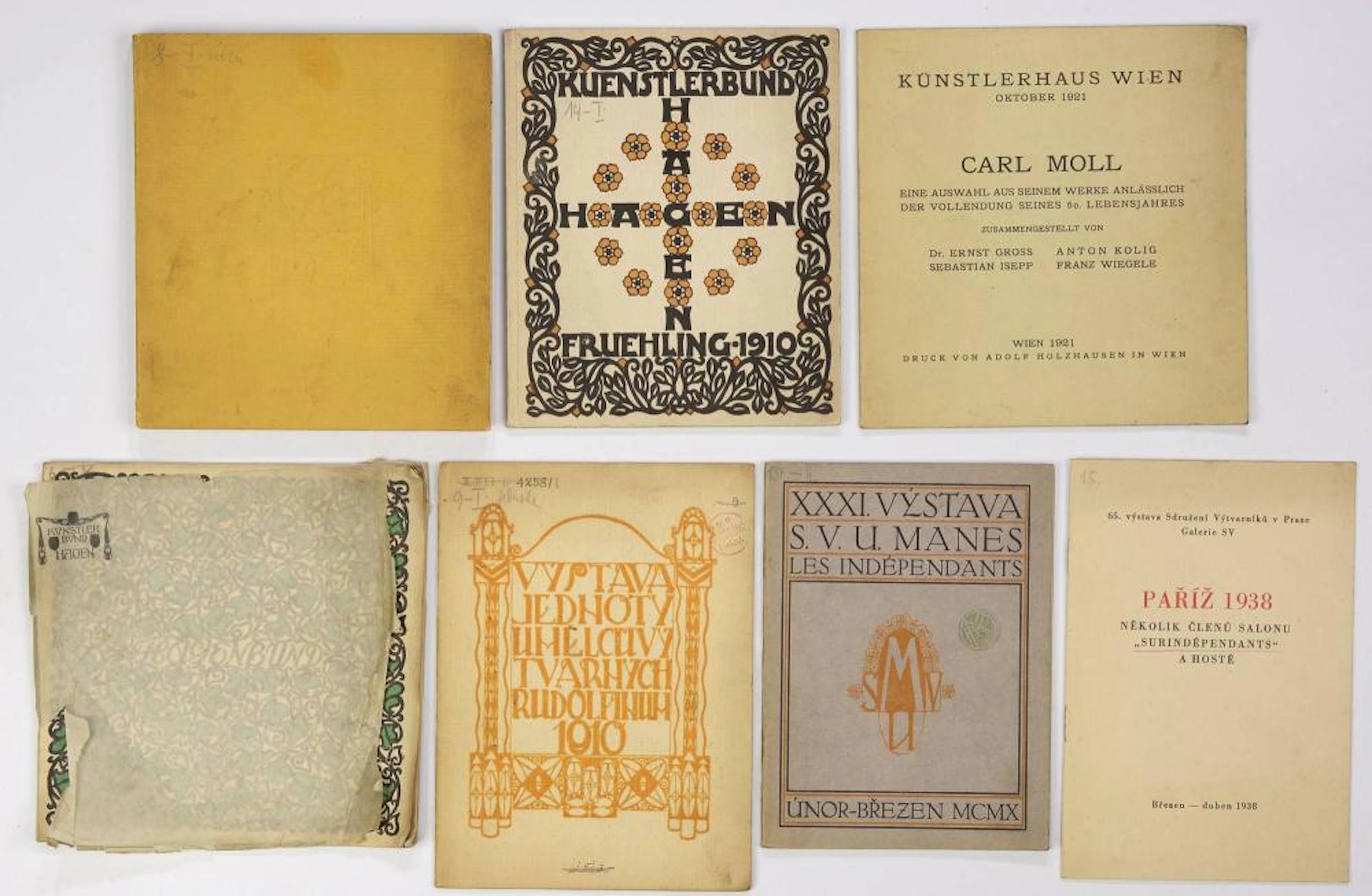 SET OF SEVEN EXHIBITION CATALOGUES