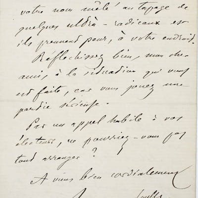 Lettre autographe signée LEGRAND DU SAULLE, Henri * MEDICINE Barnebys