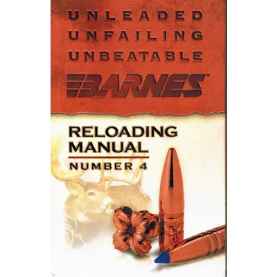 BARNES RELOADING MANUAL NUMBER 4 Barnes Bullets | Barnebys