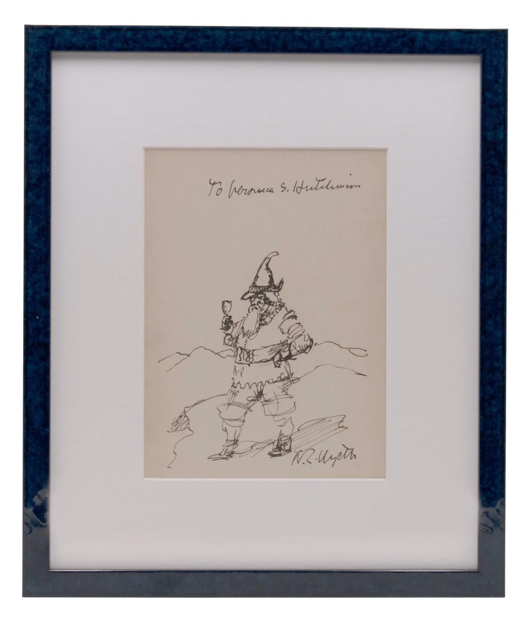 Ink drawing of Rip Van Winkle (WYETH, NEWELL CONVERS) Wyeth, N. C ...