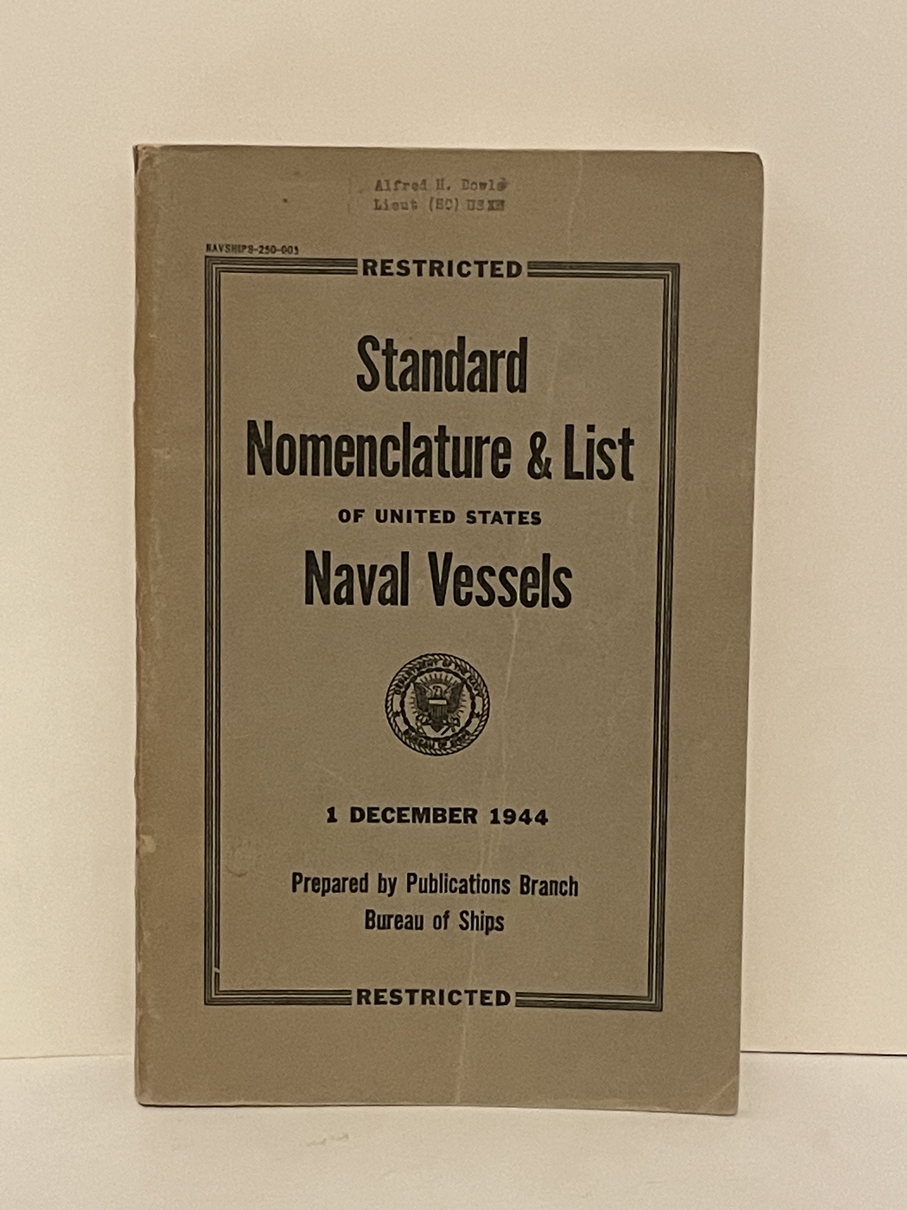 Standard Nomenclature & List Of United States Naval... | Barnebys