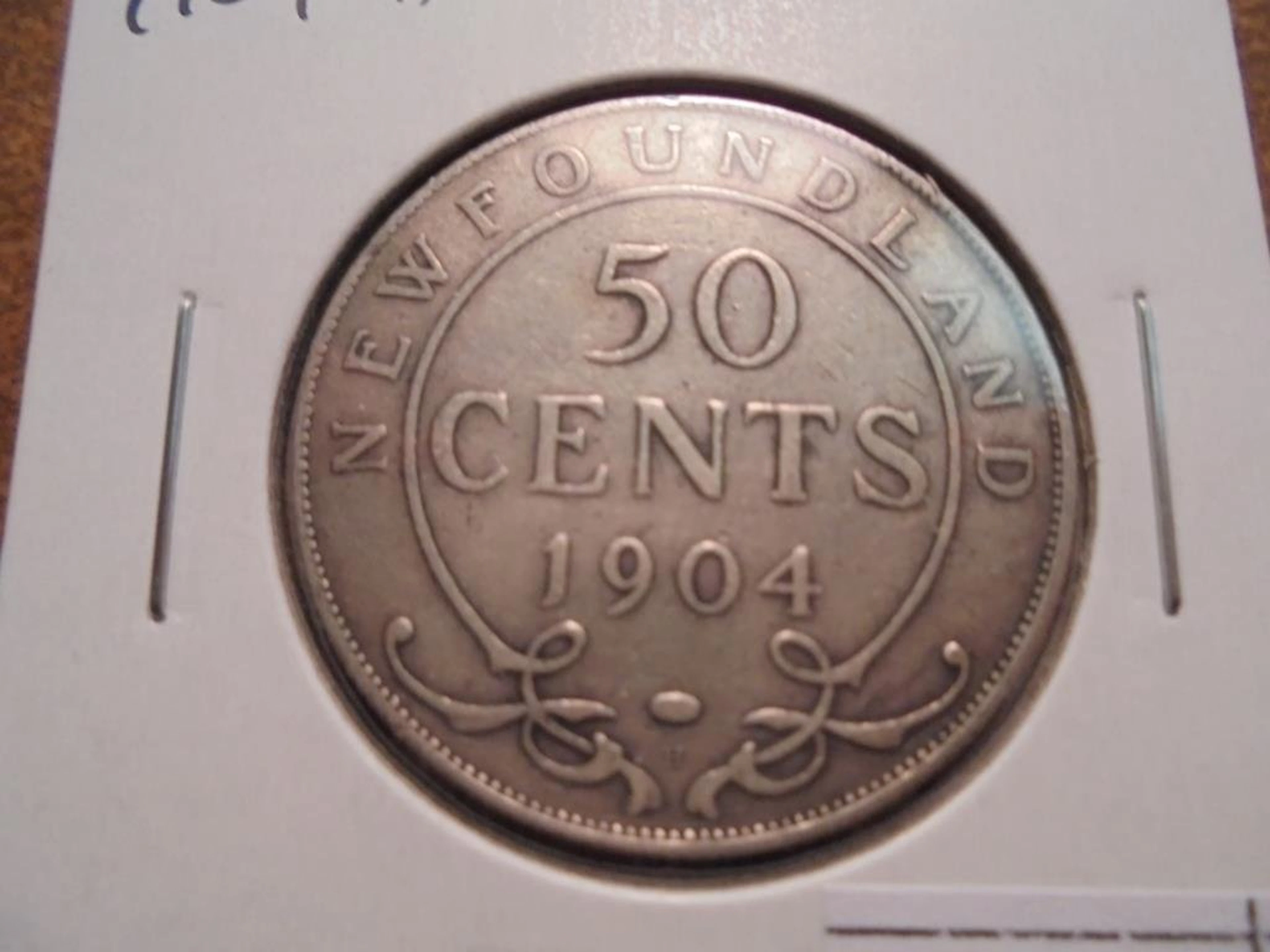 1904-h newfoundland silver 50 cents