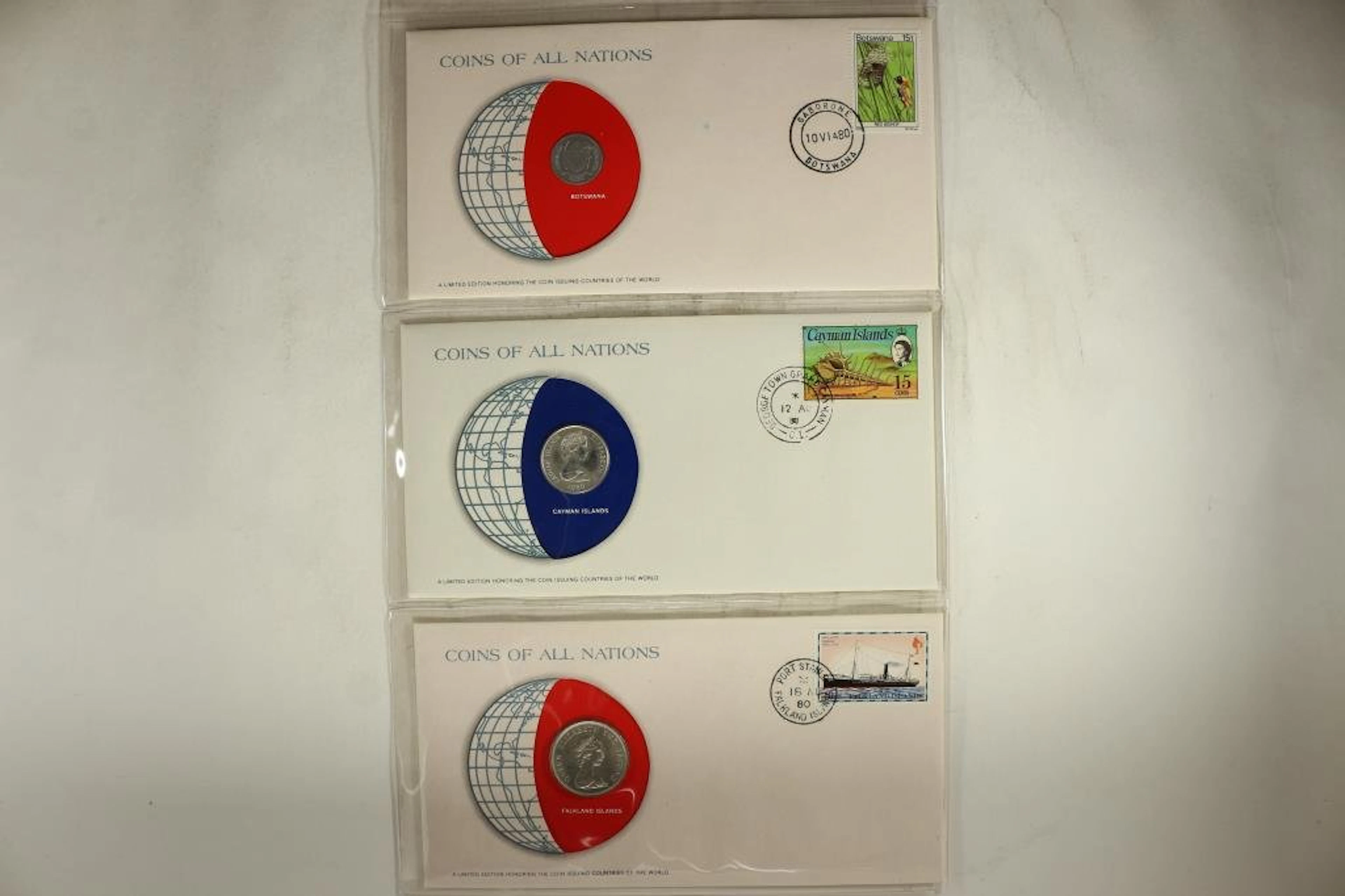 3-LIMITED EDITION COINS OF ALL NATIONS BY THE