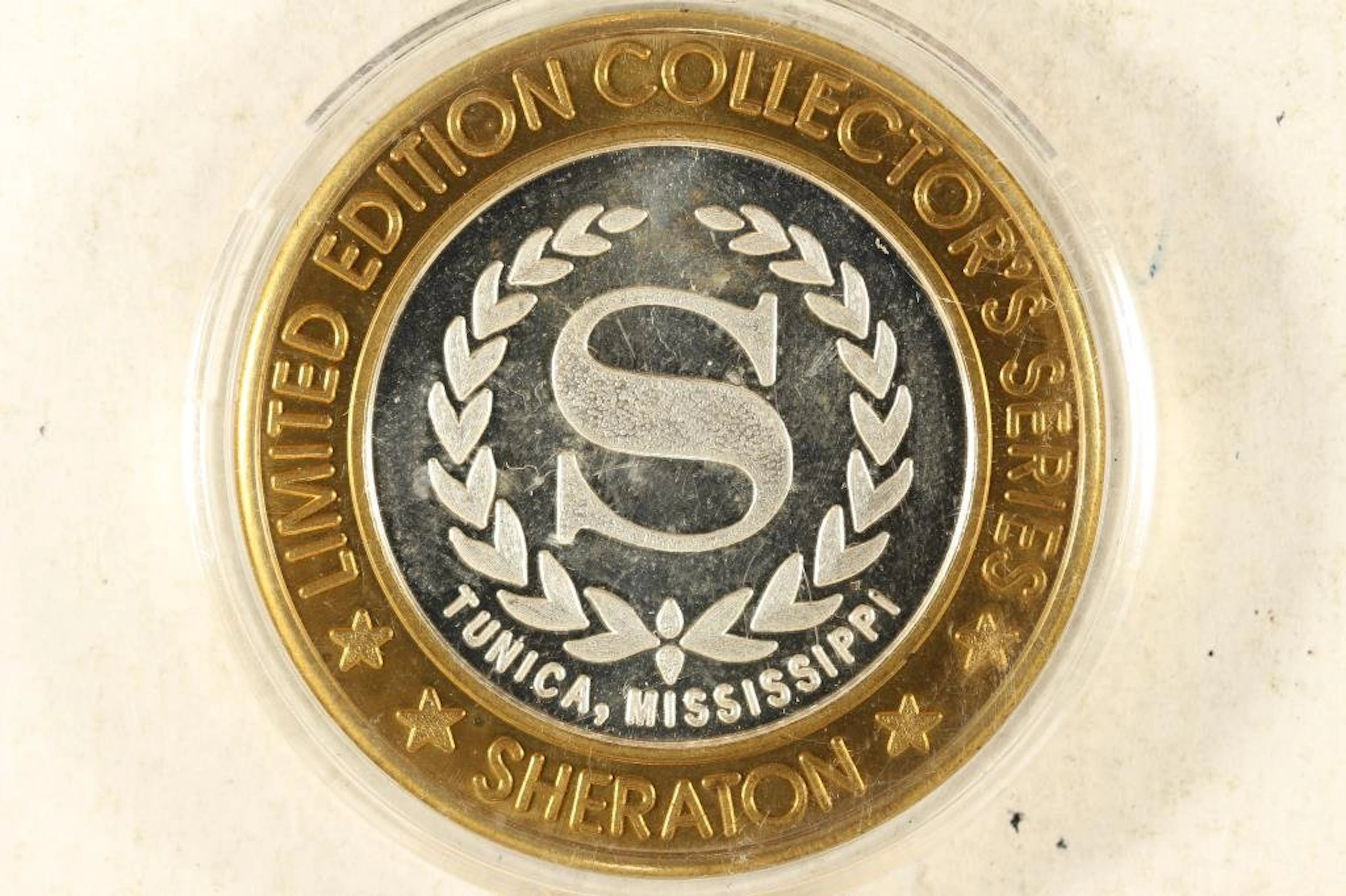 CASINO $10 SILVER TOKEN (UNC) 1995 SHERATON CASINO