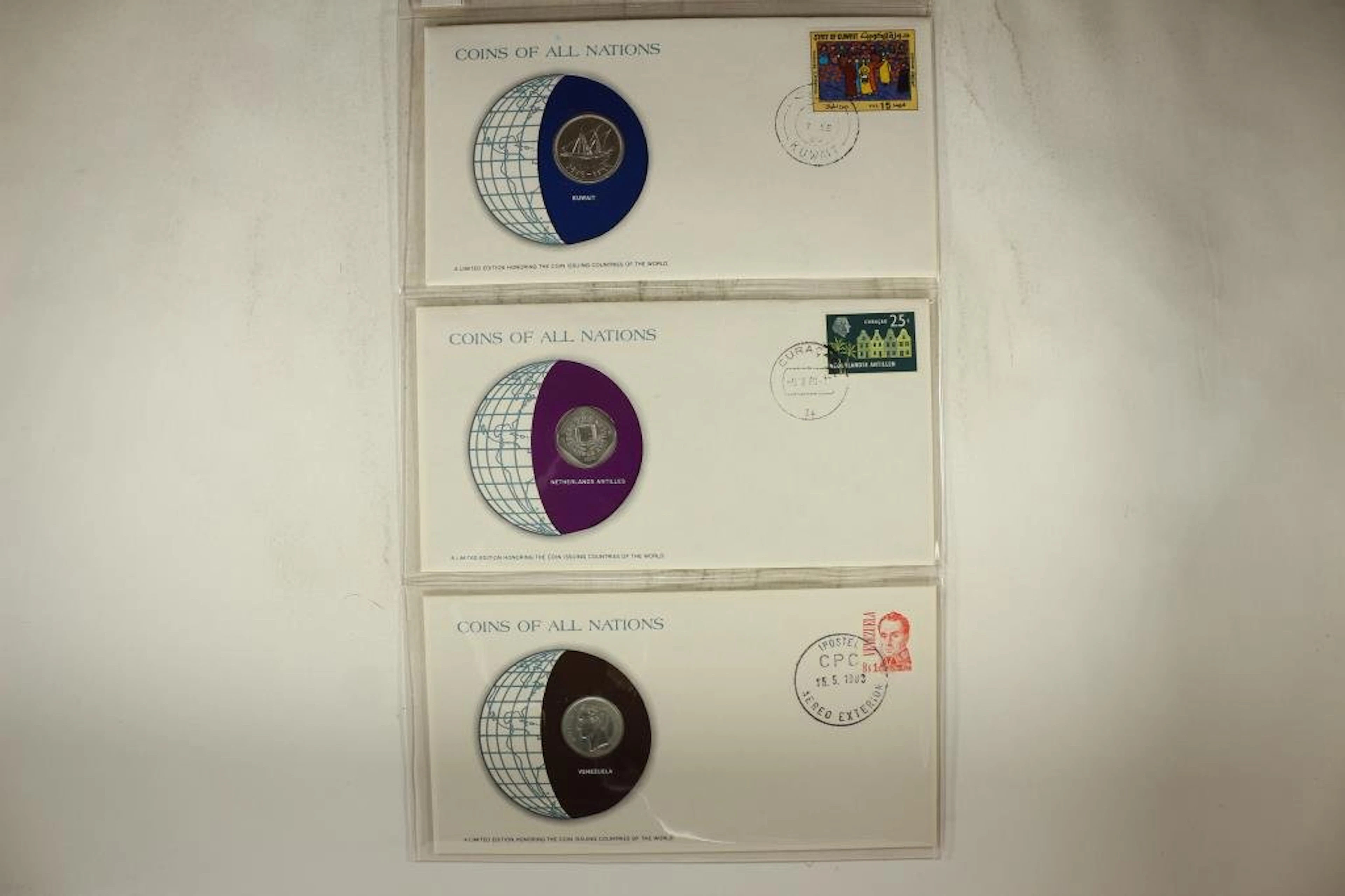 3-LIMITED EDITION COINS OF ALL NATIONS BY THE