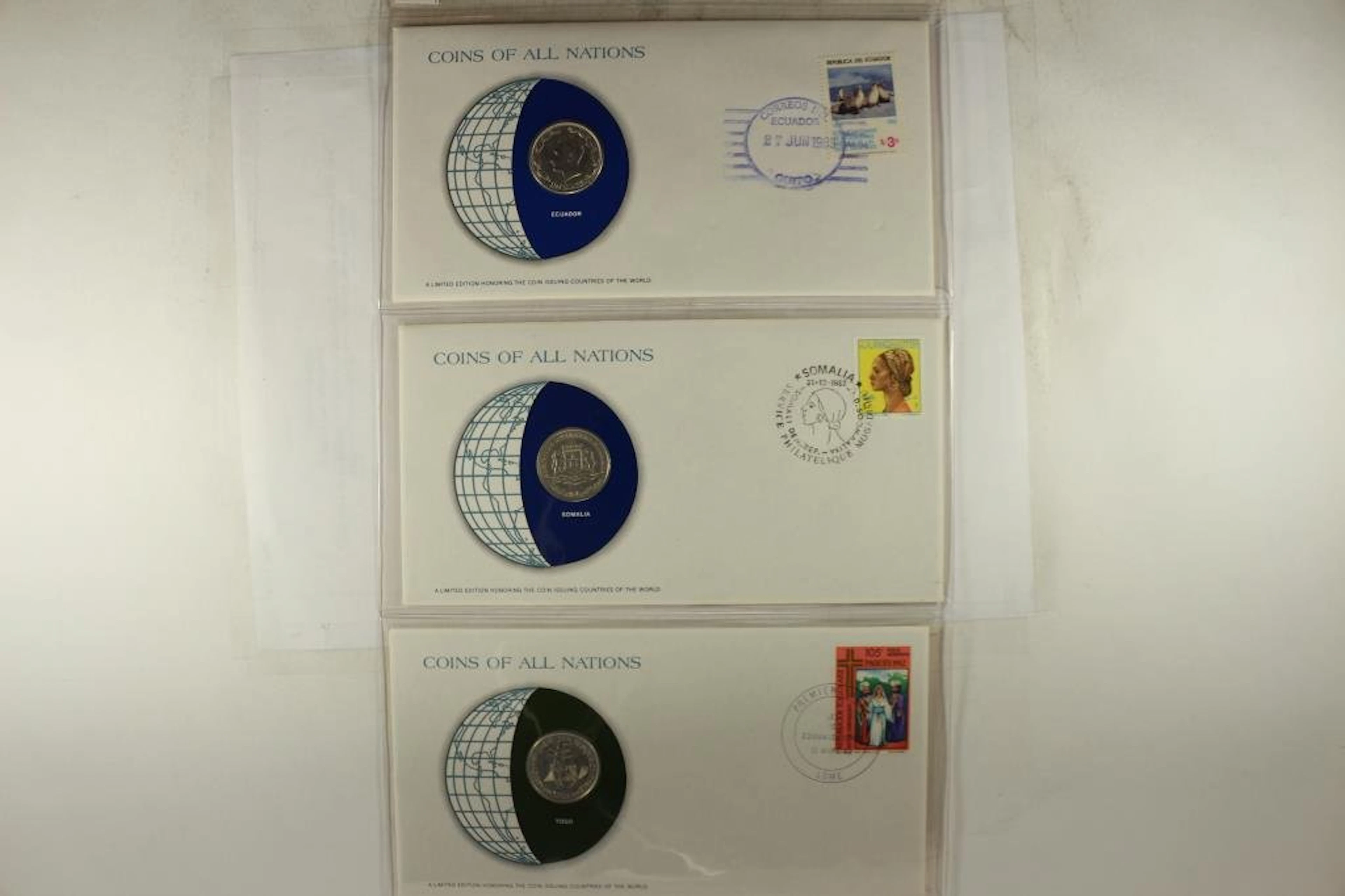 3-LIMITED EDITION COINS OF ALL NATIONS BY THE