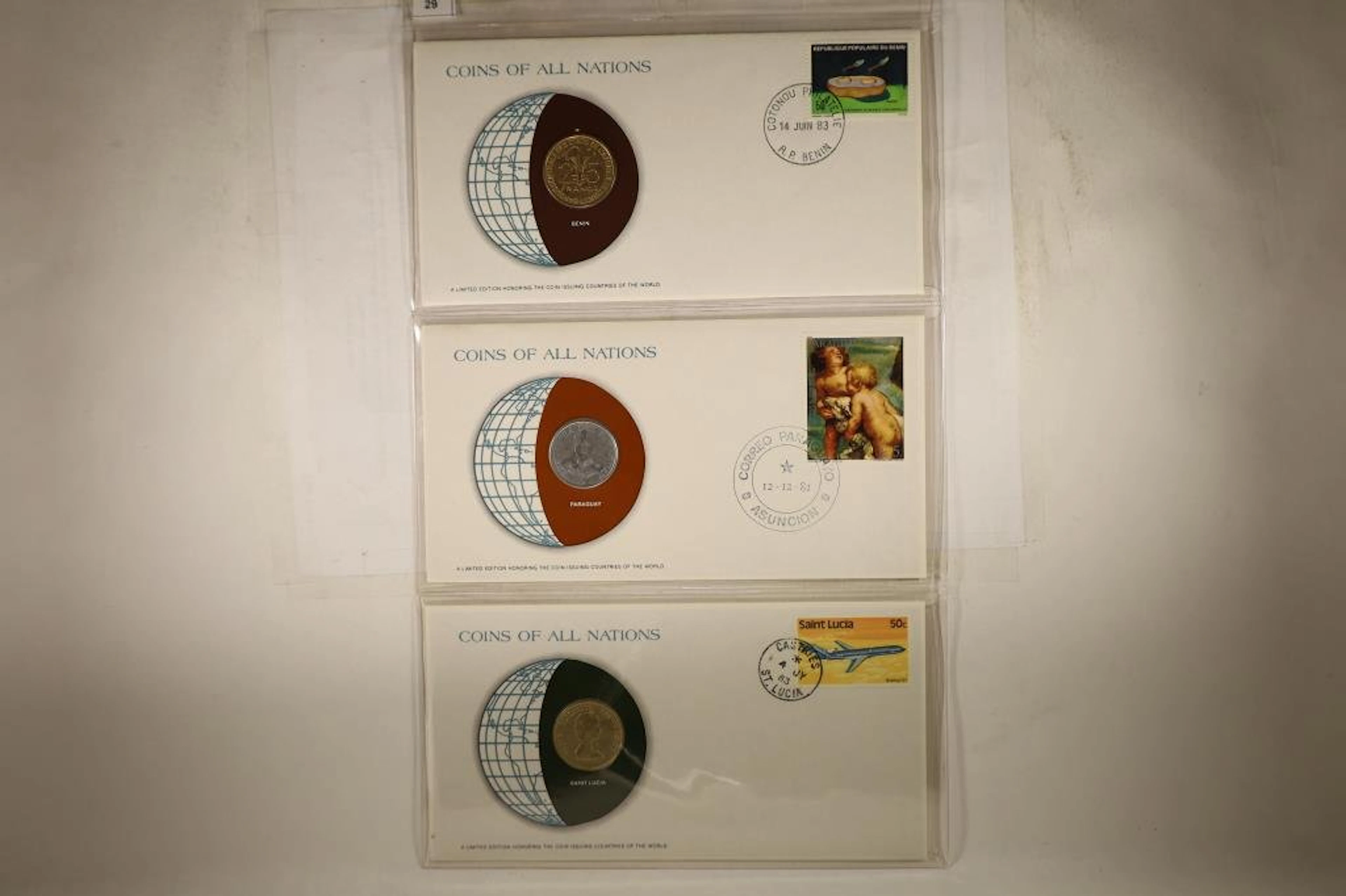 3-LIMITED EDITION COINS OF ALL NATIONS BY THE