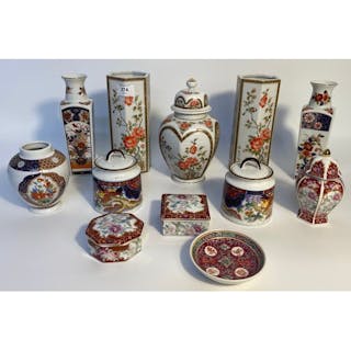 A collection of modern oriental ware; A pair of modern signe...