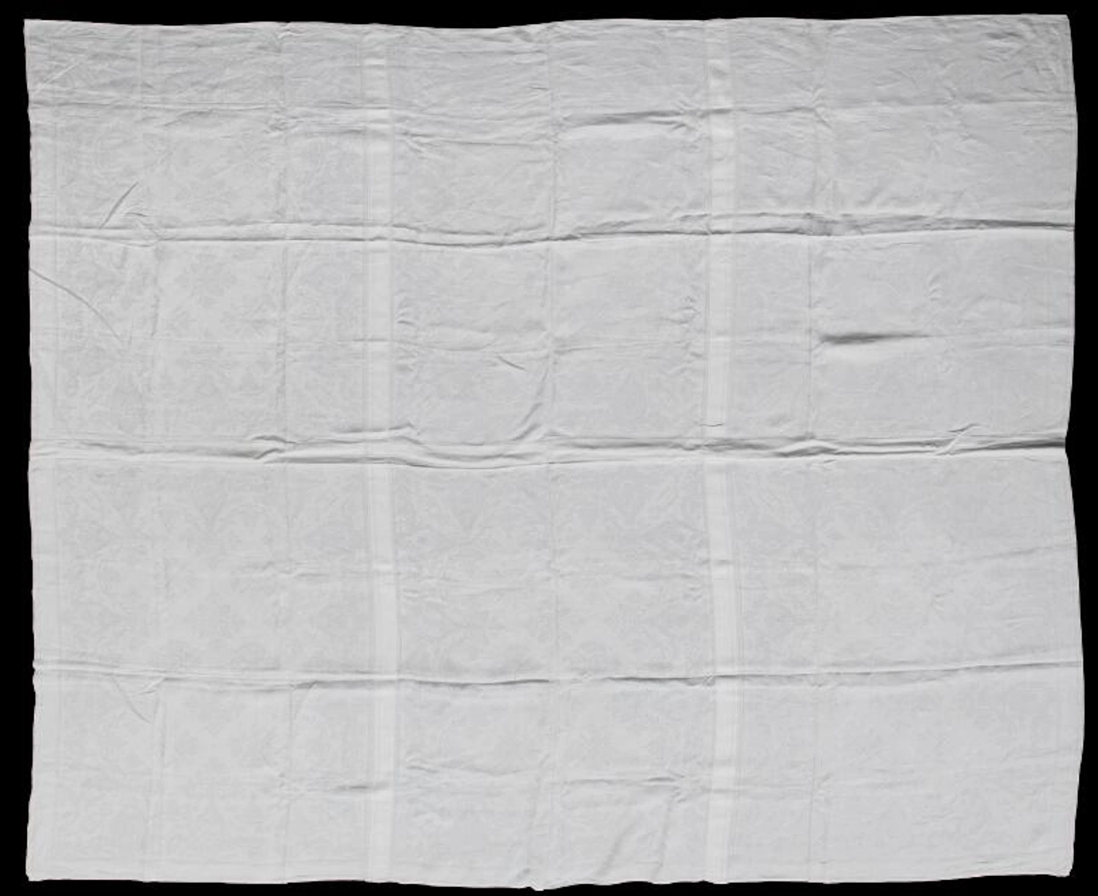 A white damask cloth