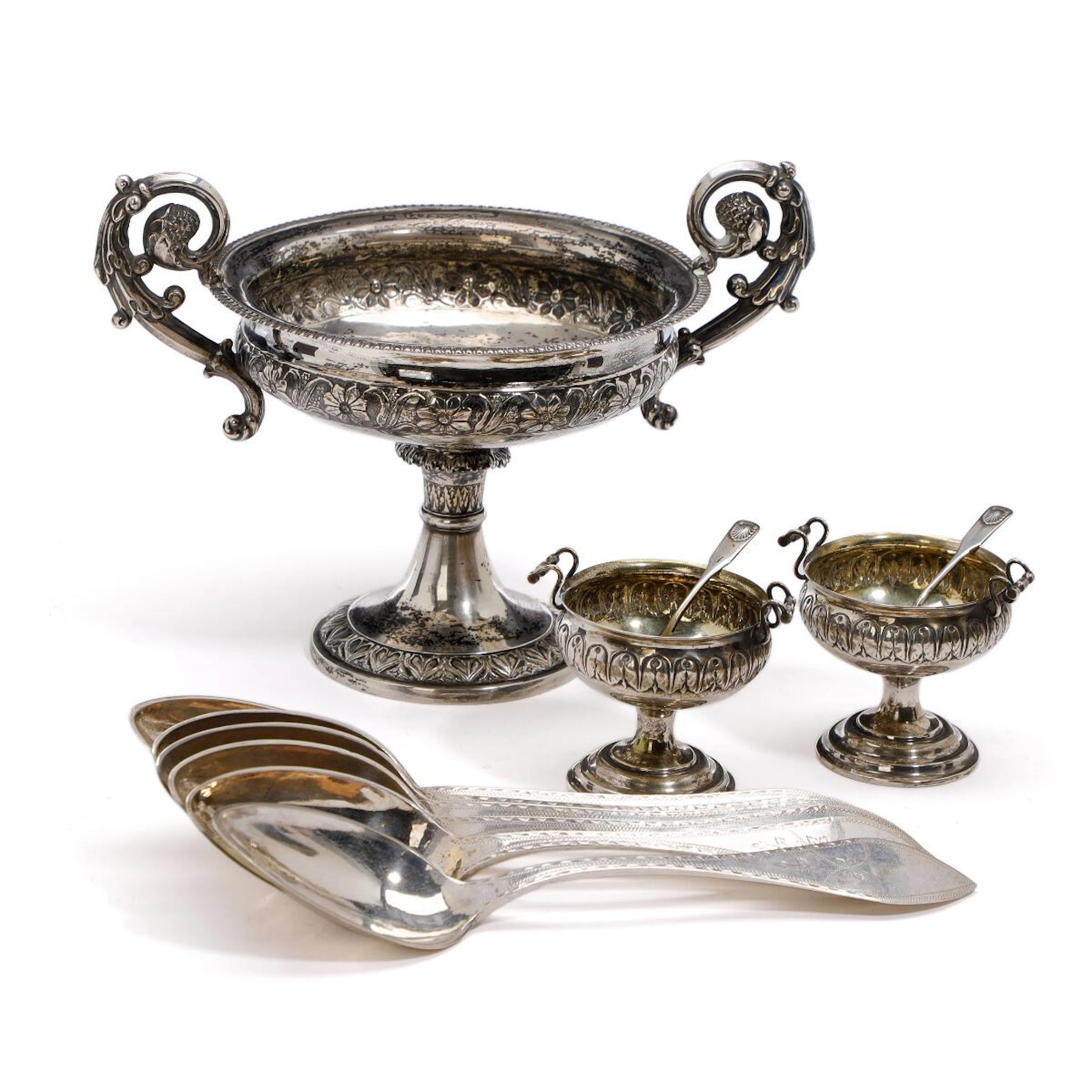 Six Danish empire spoons