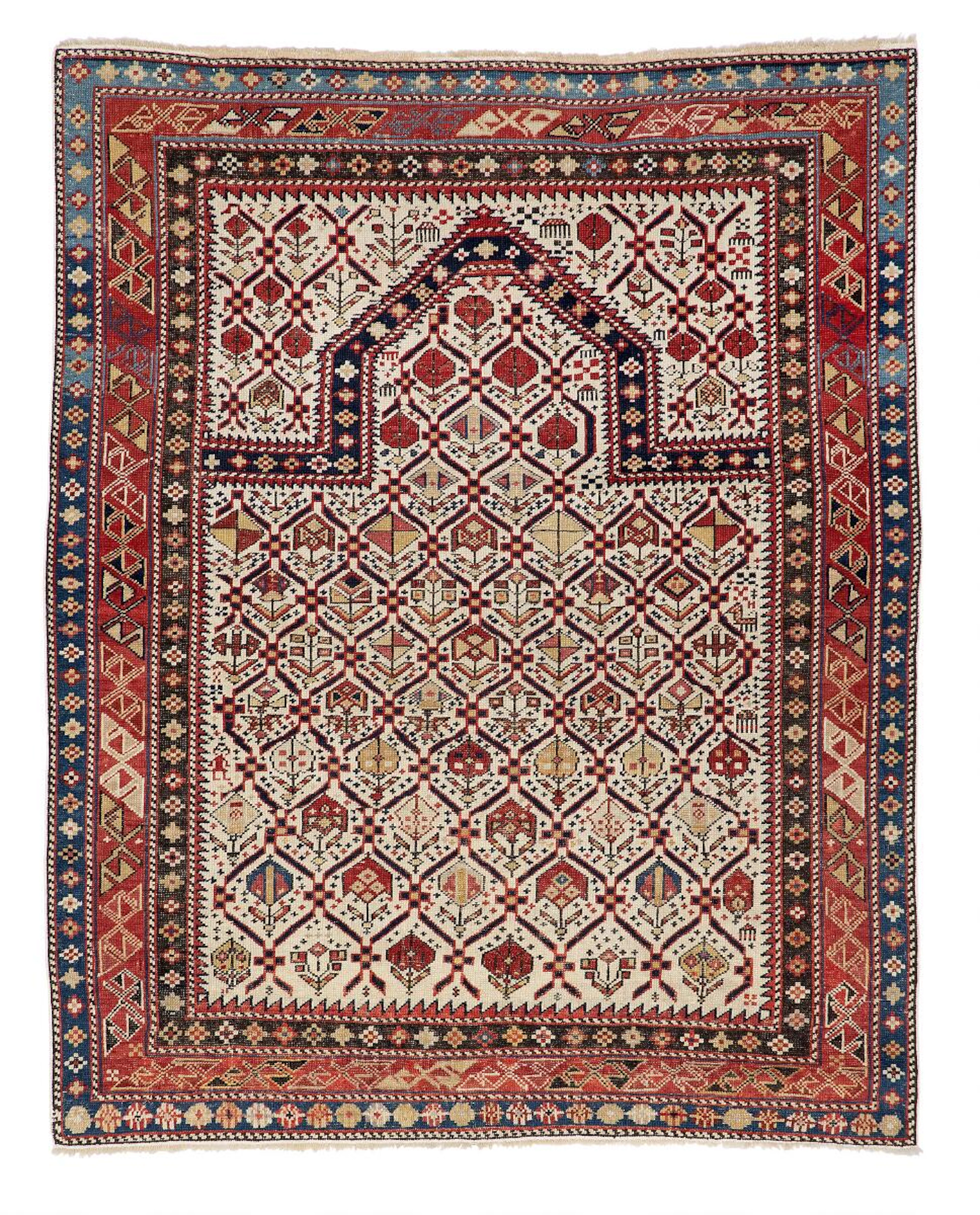 An antique Daghestan prayer rug