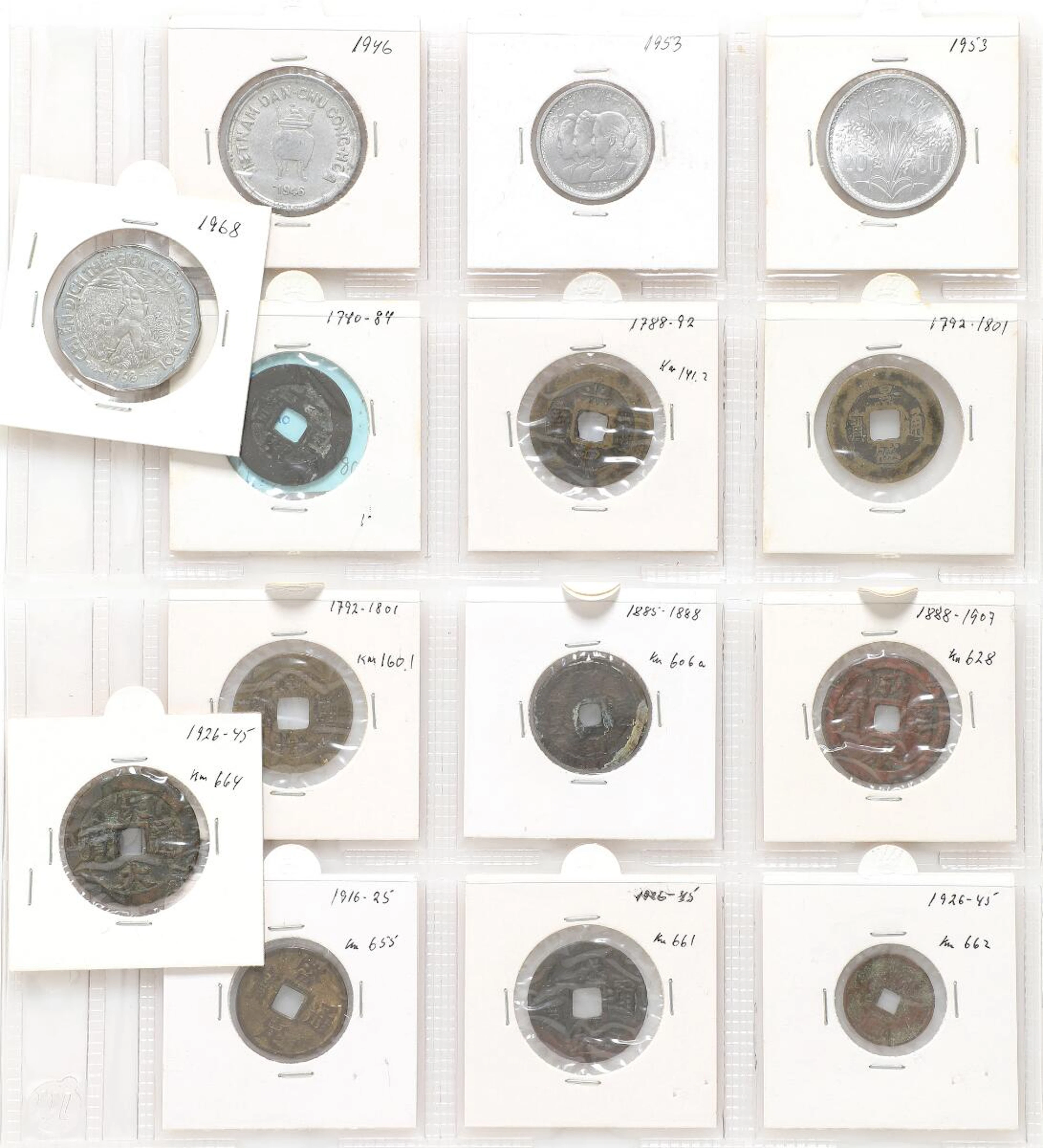 Vietnam, collection of coin from a