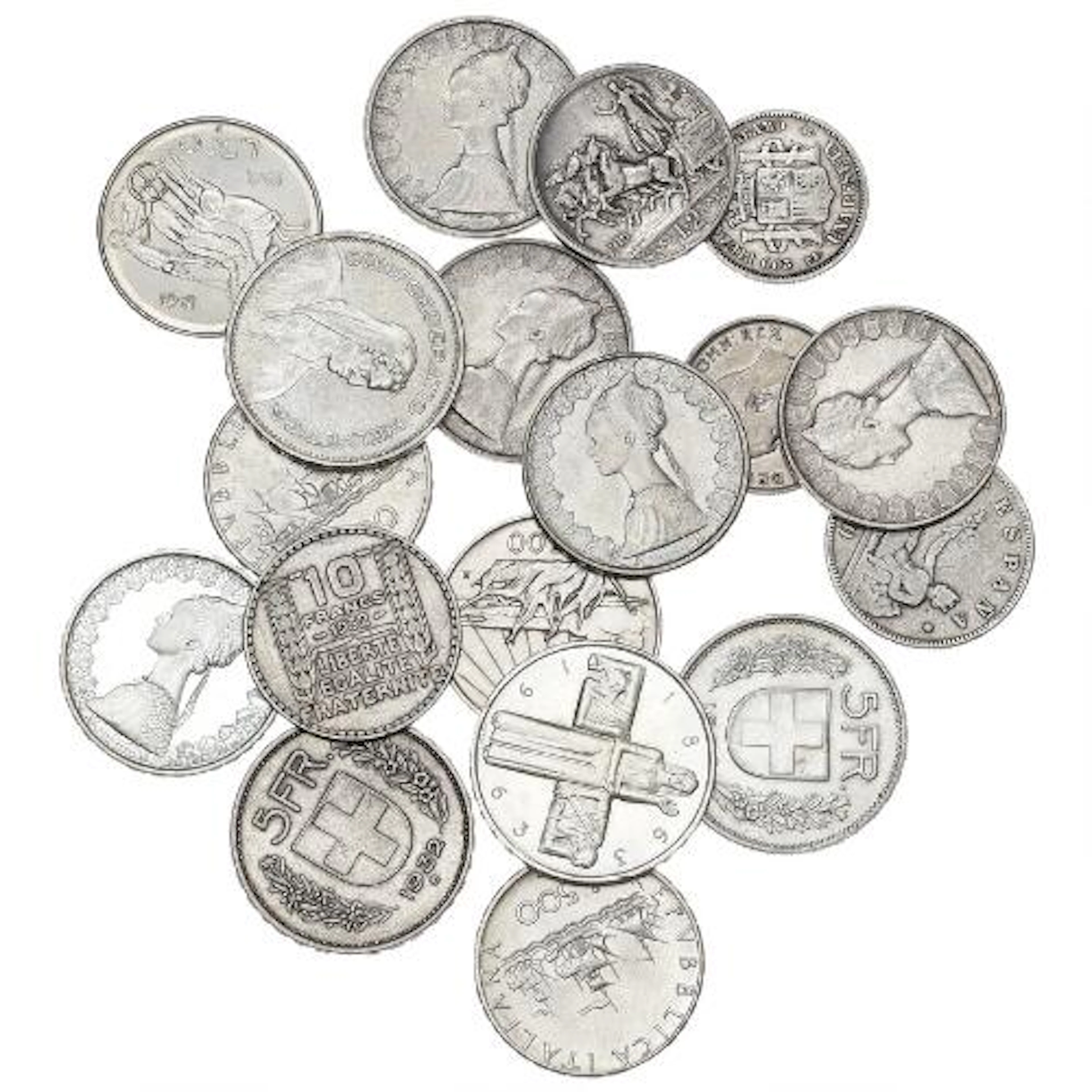 France, 10 Francs 1932; Italy