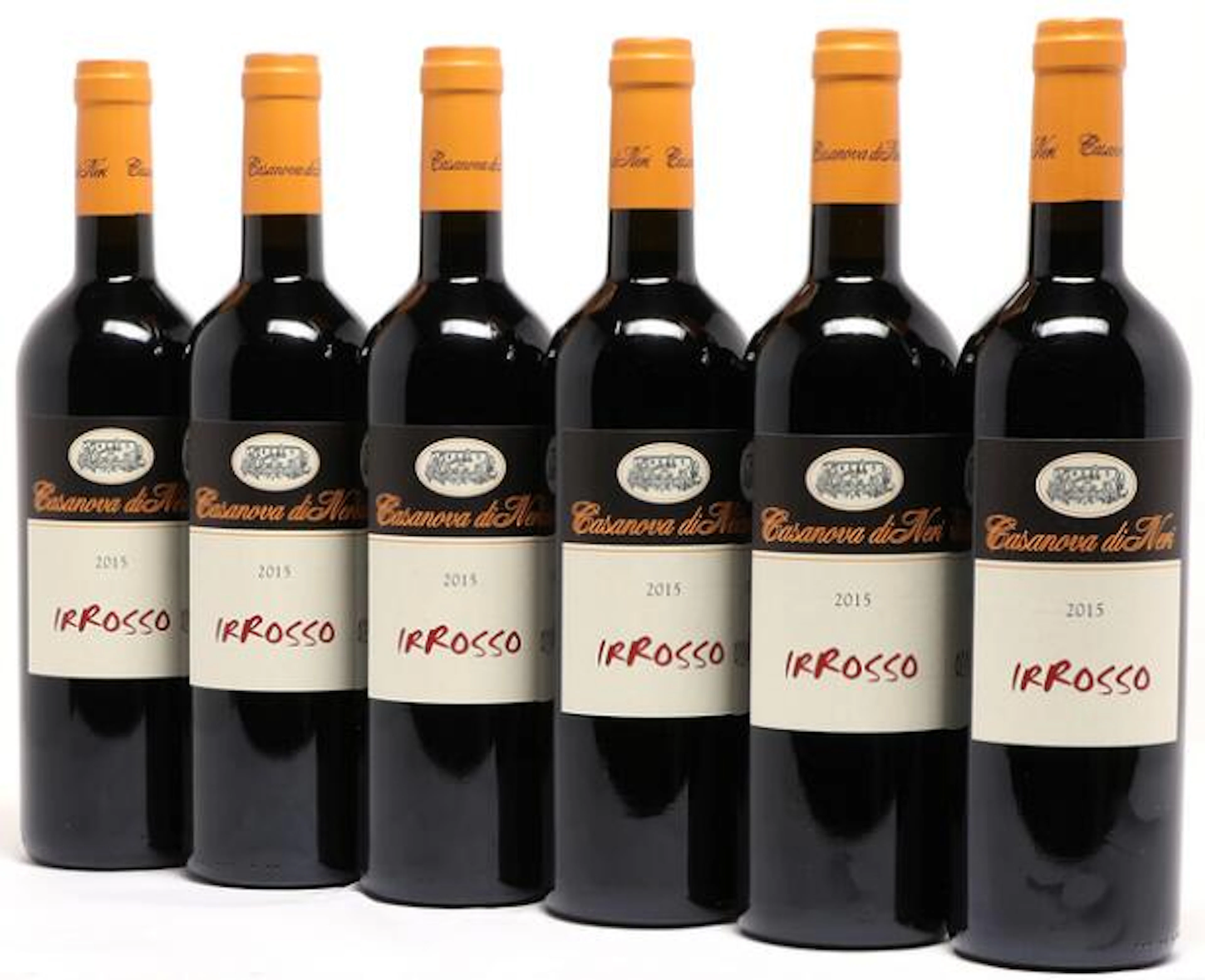 24 bts. Rosso di Montalcino “IRRosso”, Casanova di Neri 2015 A (hf/in). Oc.