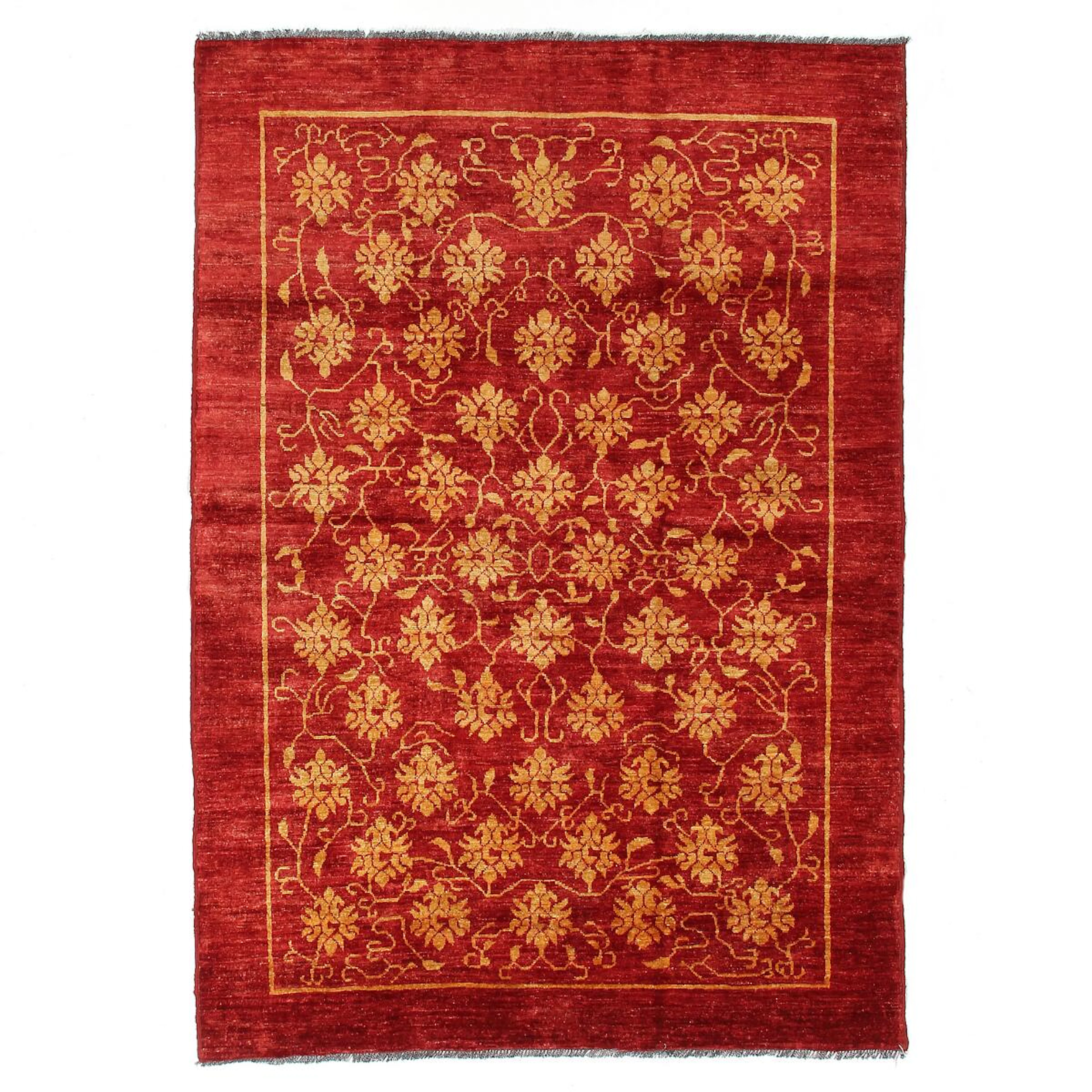 An Oriental carpet in “fleur de fleur” design