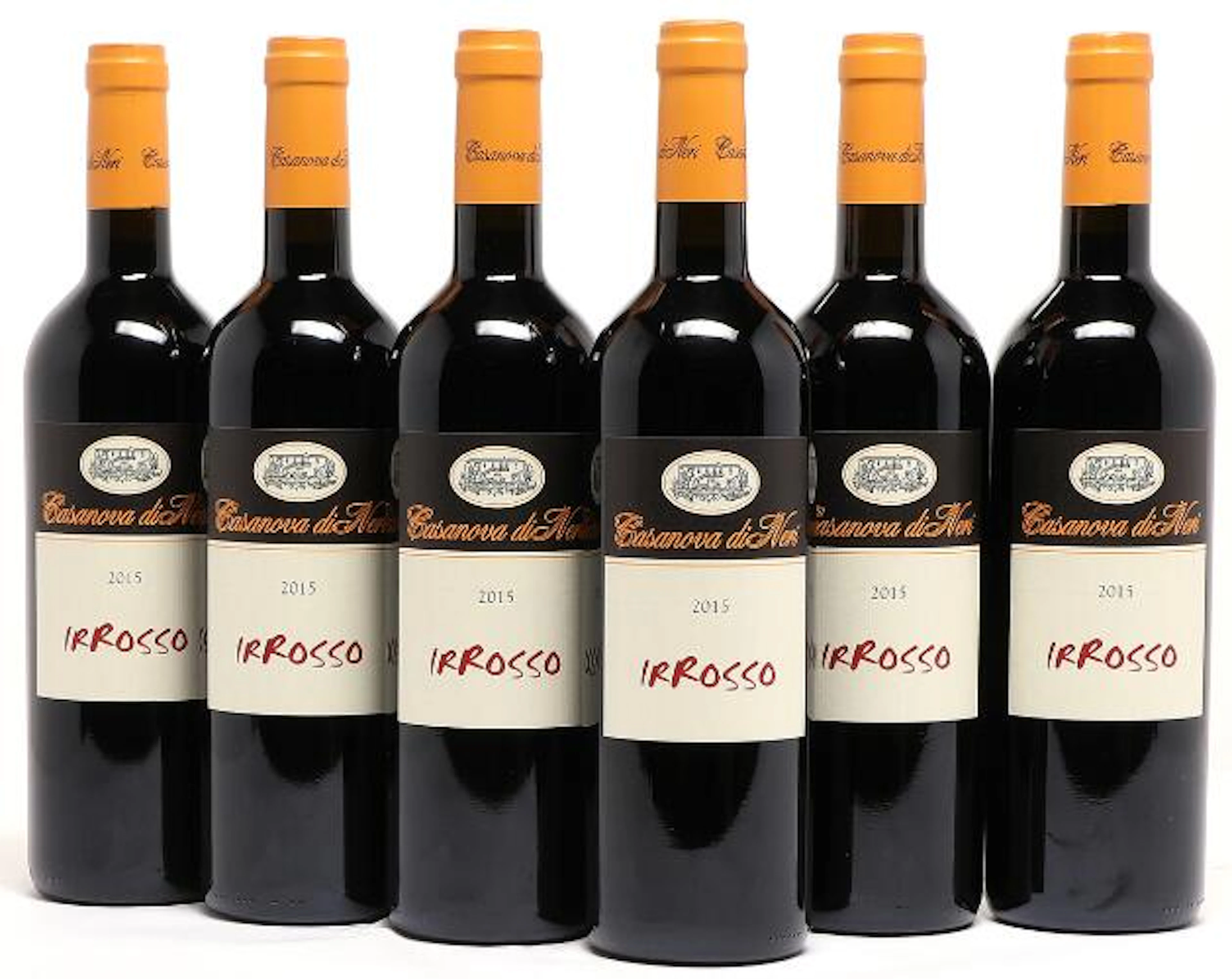 24 bts. Rosso di Montalcino “IRRosso”, Casanova di Neri 2015 A (hf/in). Oc.