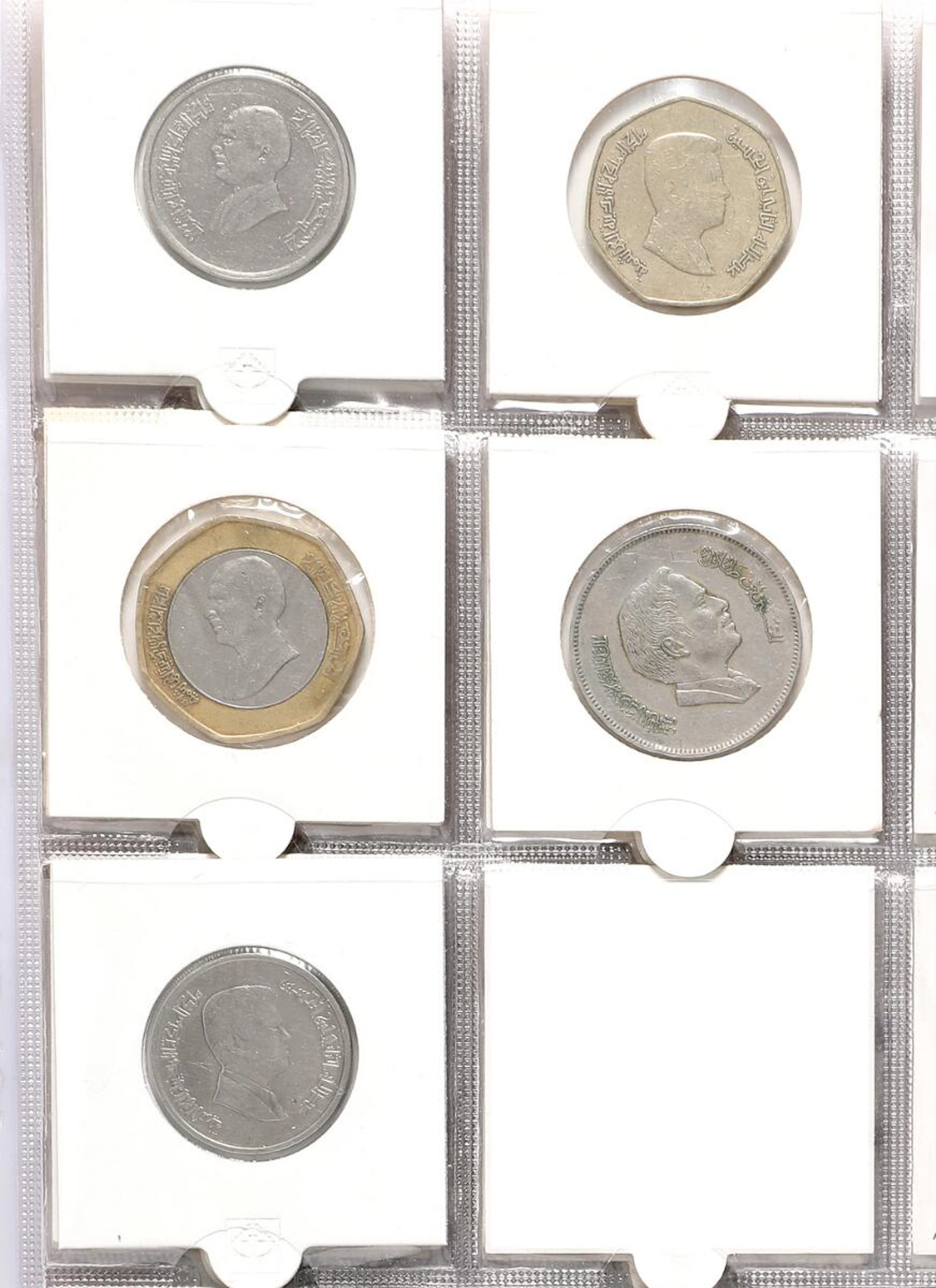 Album with collection of coins from Jordan and Palestine, in total 80 pcs