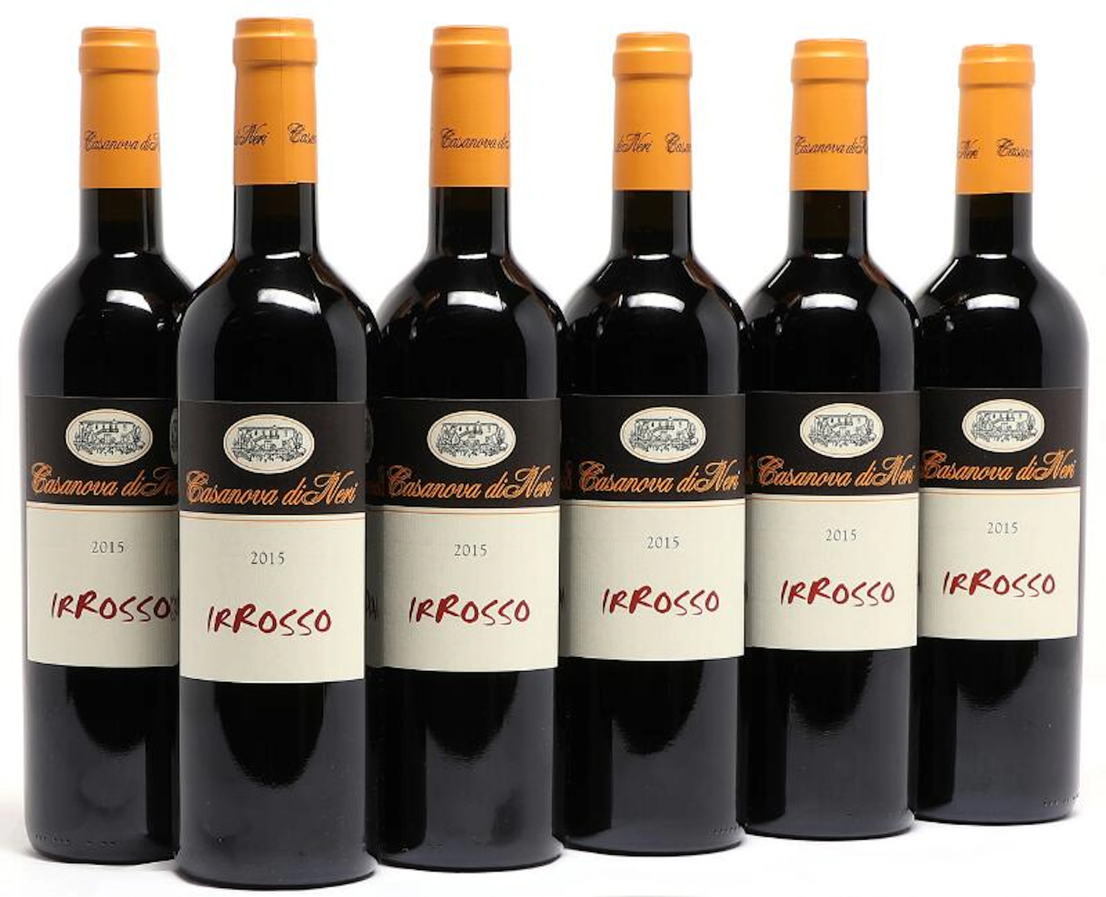 24 bts. Rosso di Montalcino “IRRosso”, Casanova di Neri 2015 A (hf/in). Oc.
