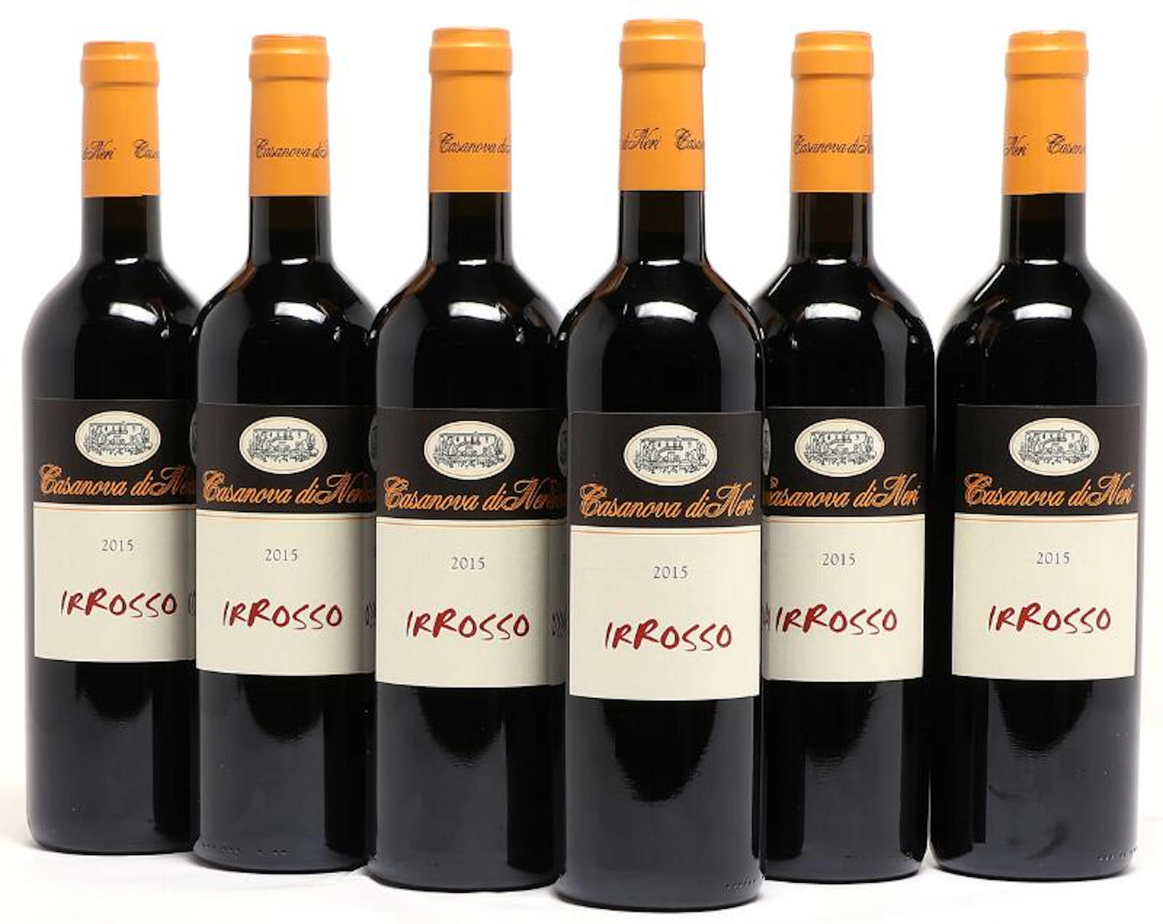 24 bts. Rosso di Montalcino “IRRosso”, Casanova di Neri 2015 A (hf/in). Oc.