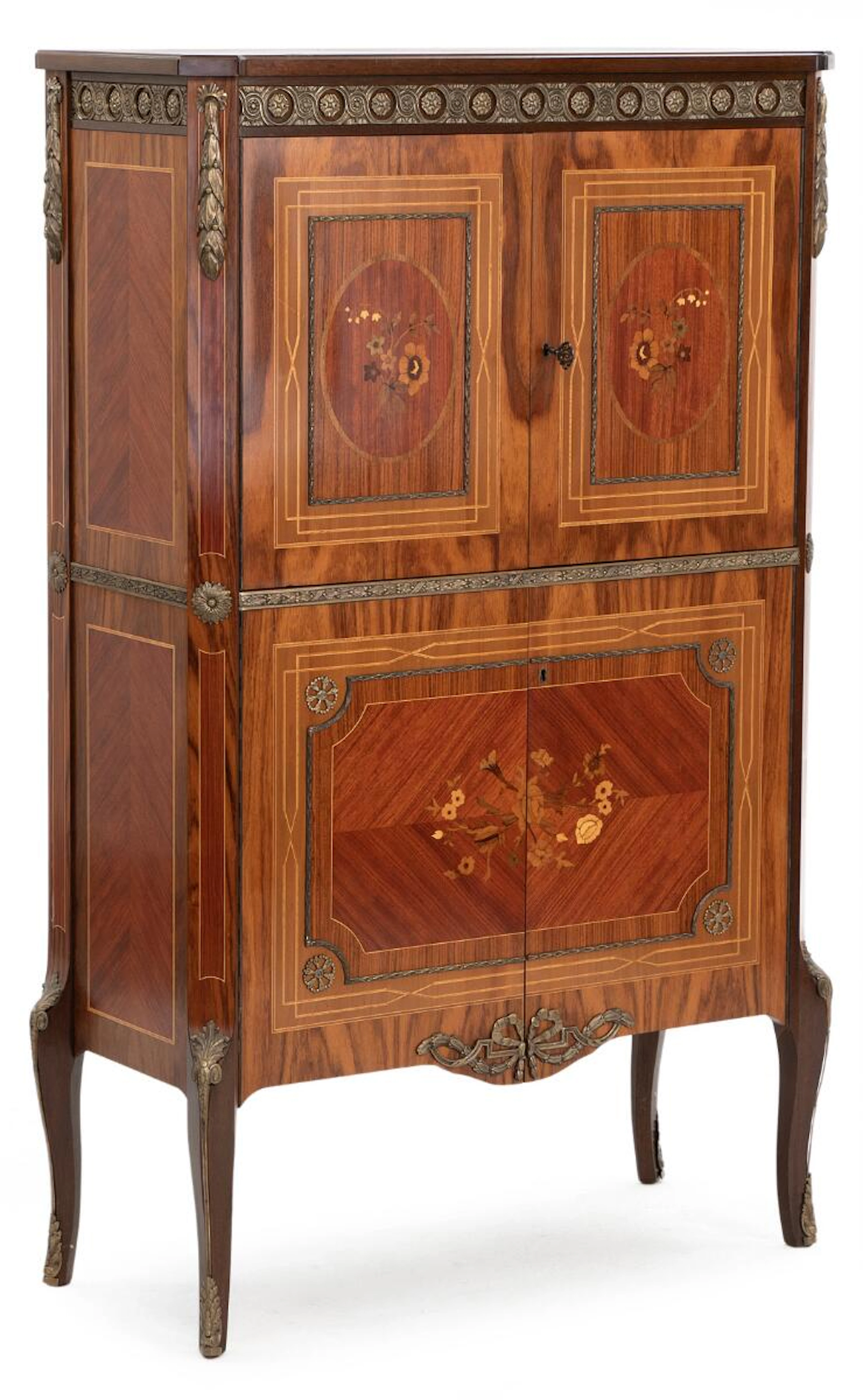 A bar cabinet in French Tradition style