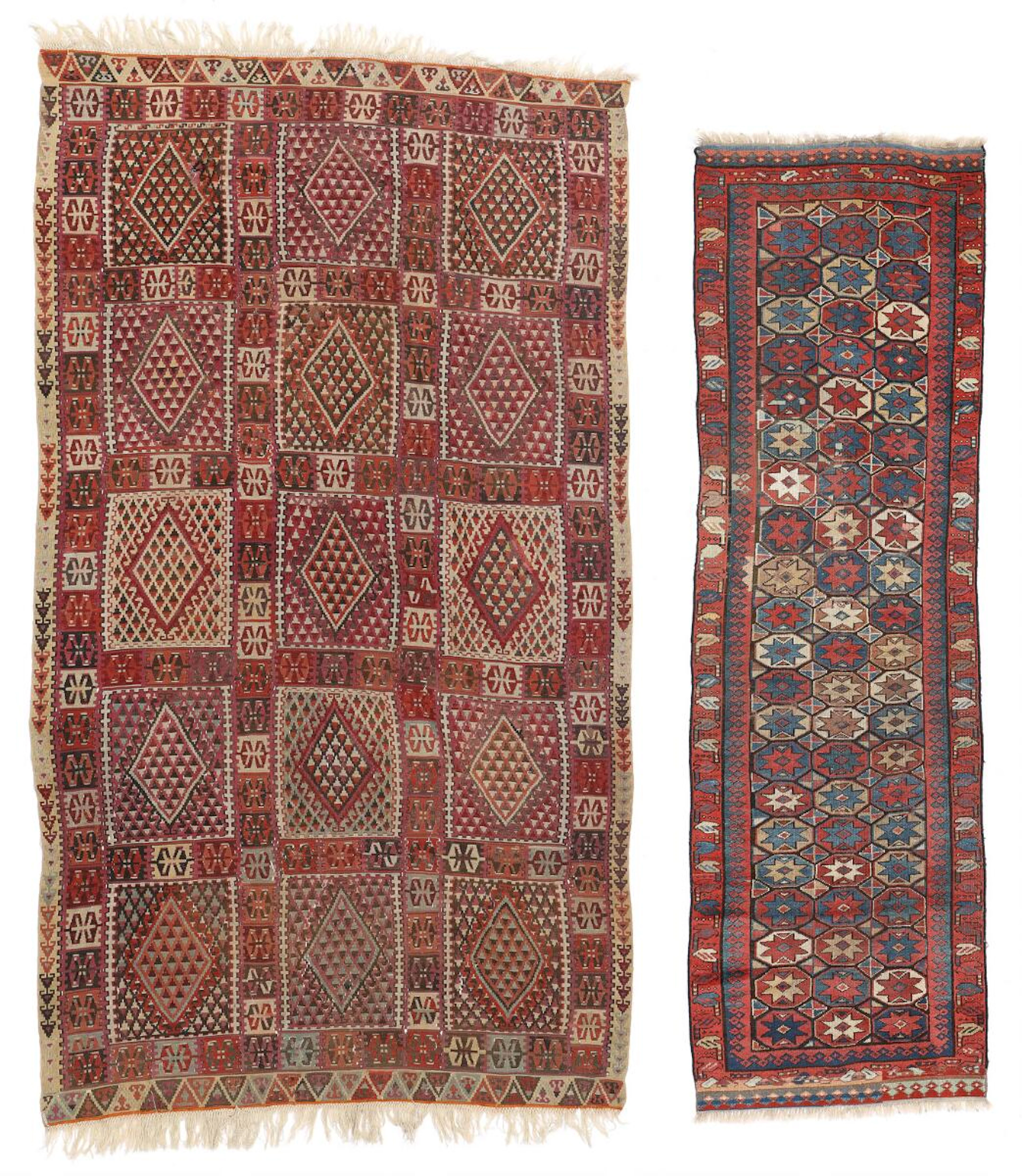 Two Oriental tribal rugs