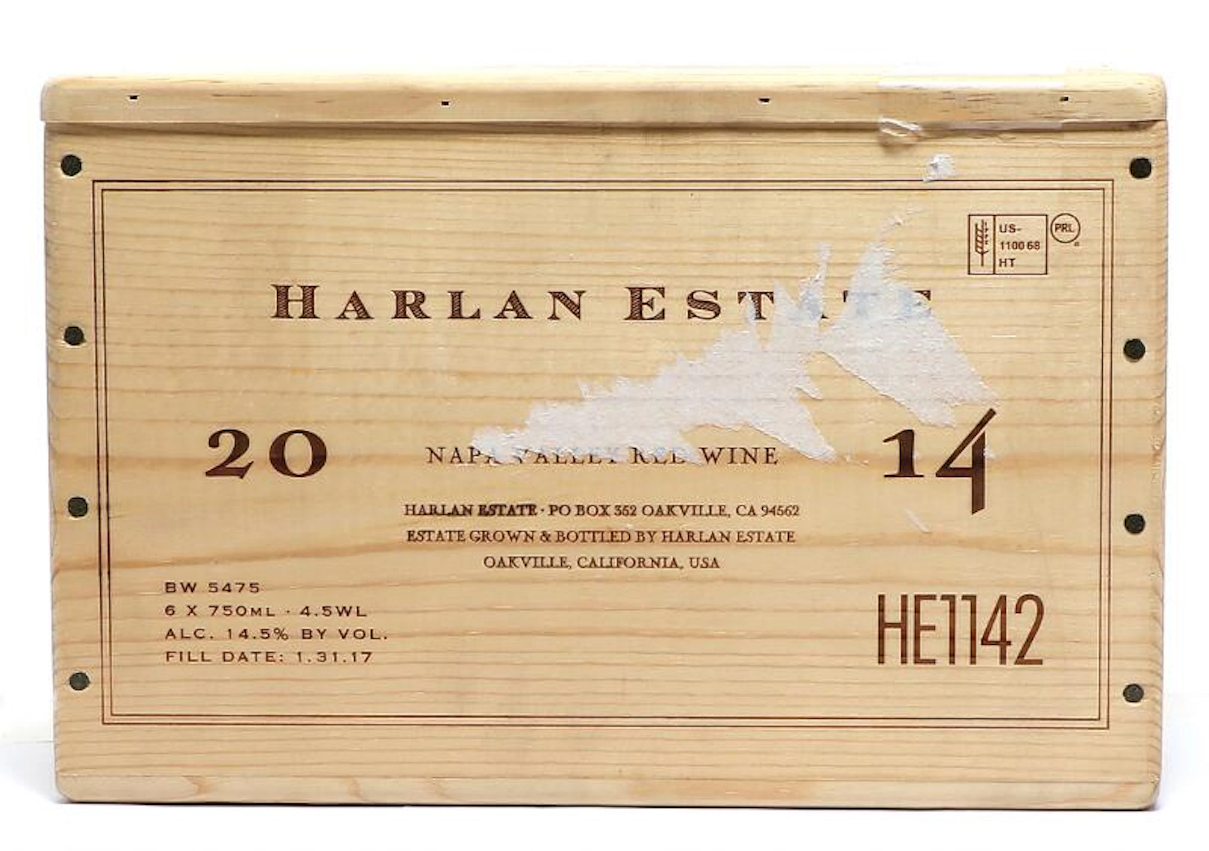 3 bts. Harlan Estate, Napa Valley 2014 A (hf/in). Owc.