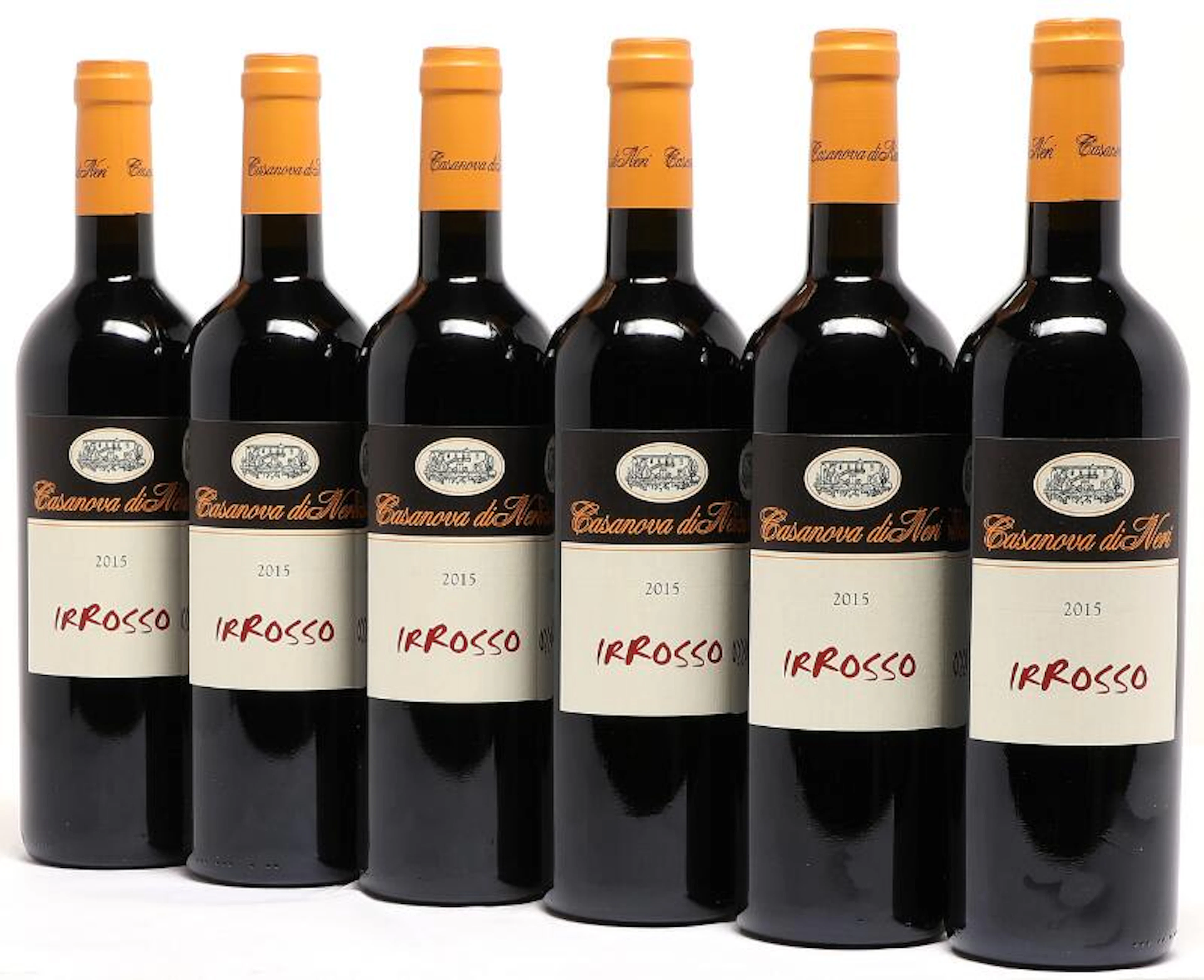 24 bts. Rosso di Montalcino “IRRosso”, Casanova di Neri 2015 A (hf/in). Oc.