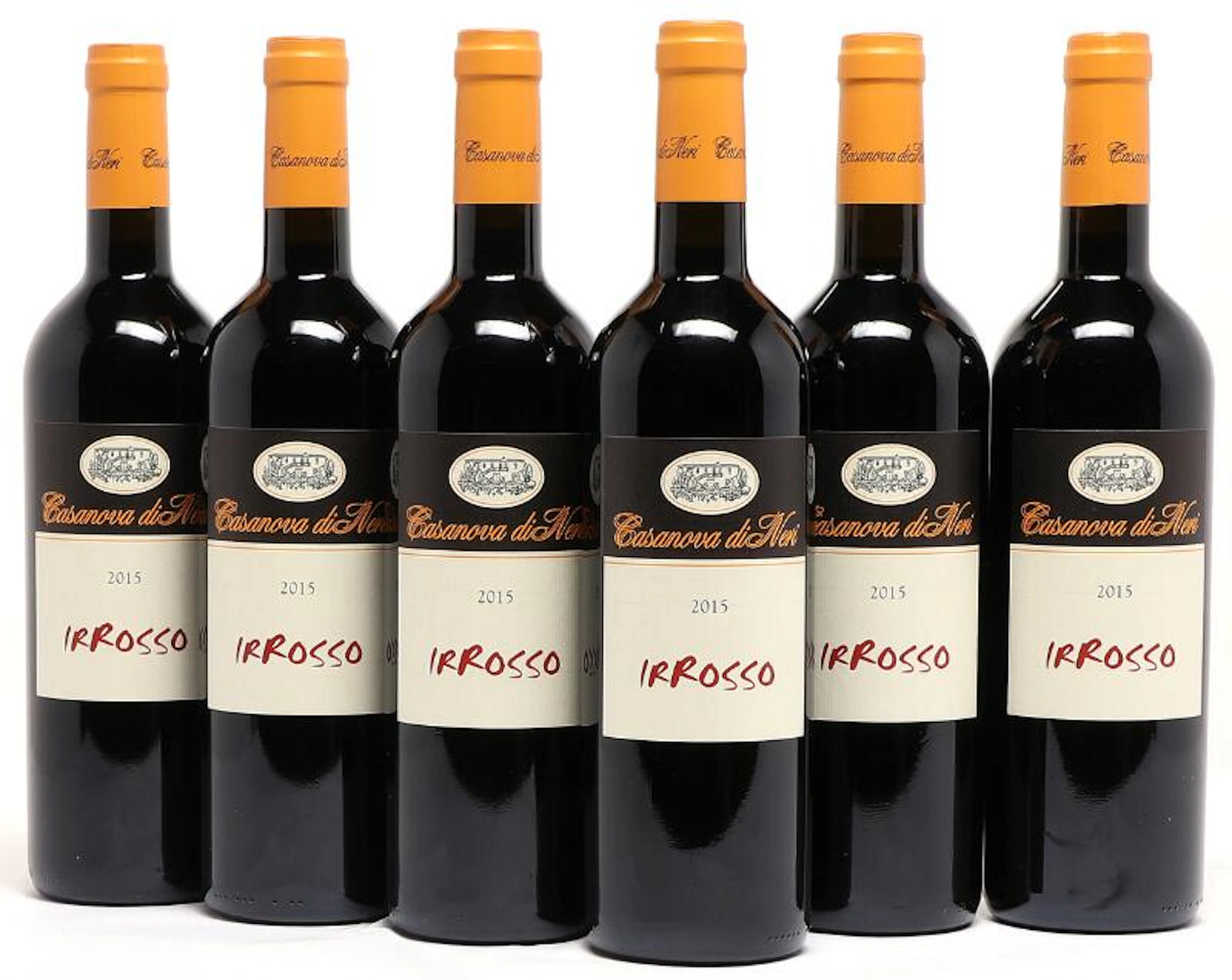 24 bts. Rosso di Montalcino “IRRosso”, Casanova di Neri 2015 A (hf/in). Oc.