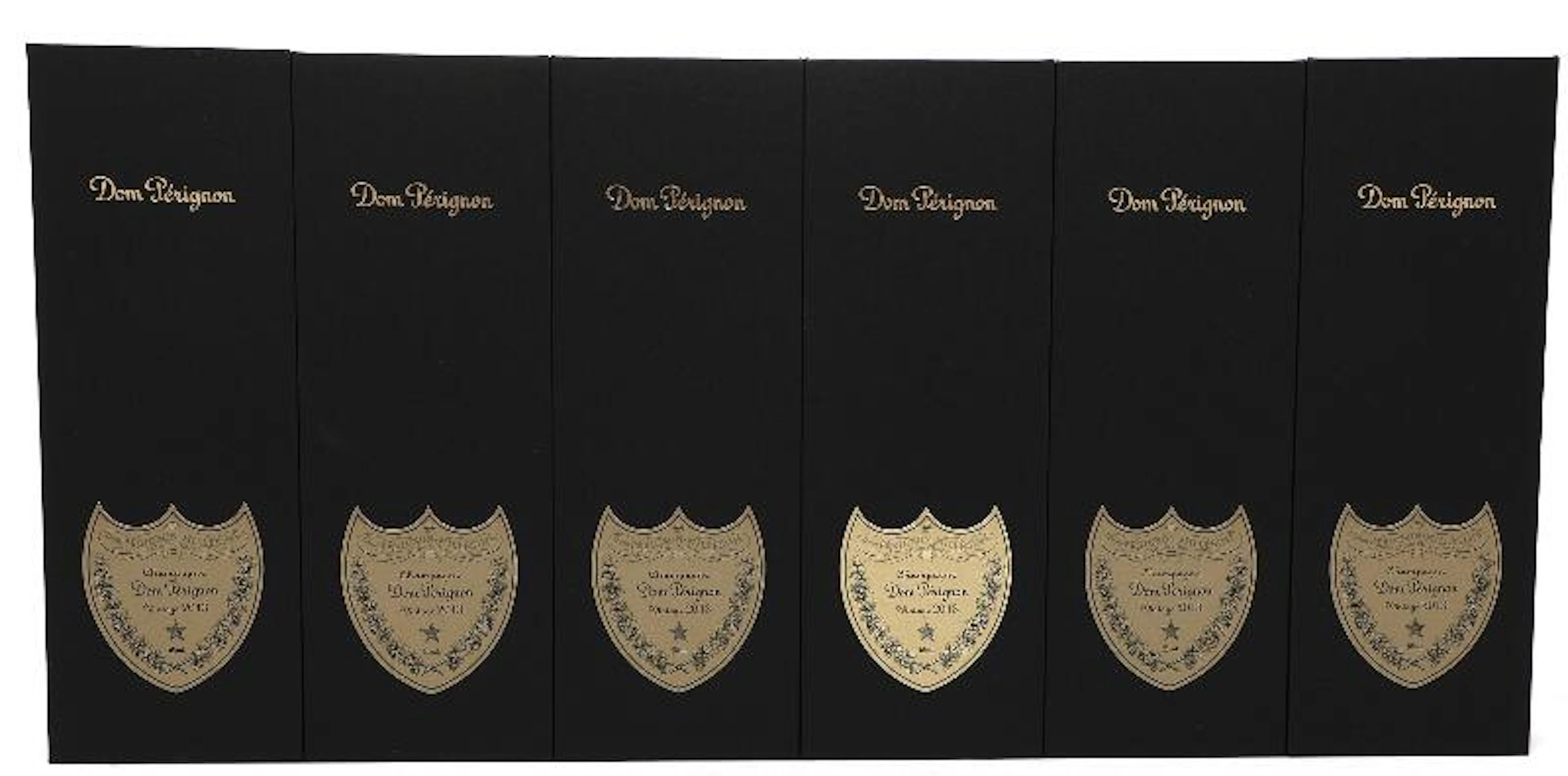 6 bts. Champagne Dom Pérignon, Moët et Chandon 2013 A (hf/in). Oc.