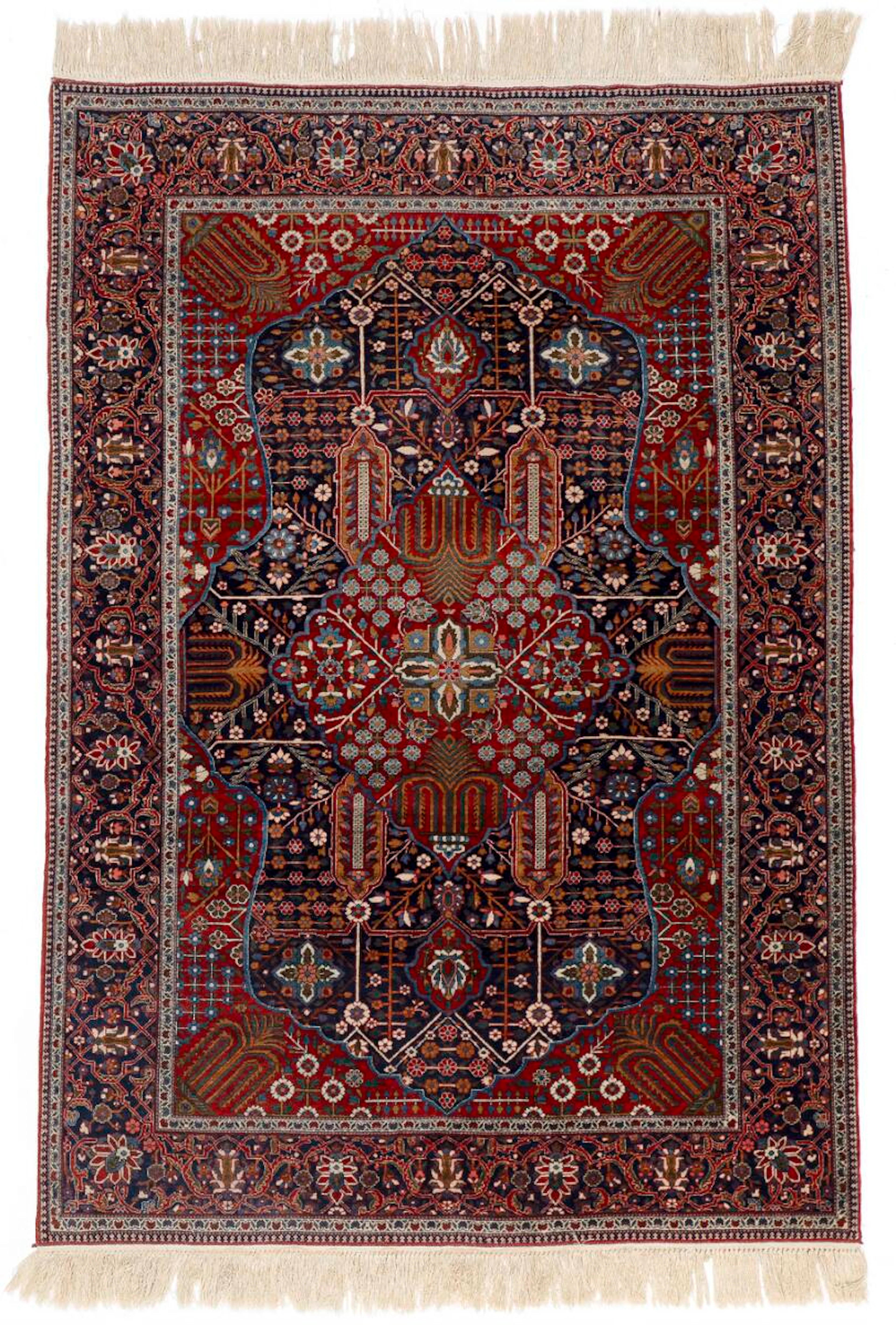 A Kashan Mohtasham rug