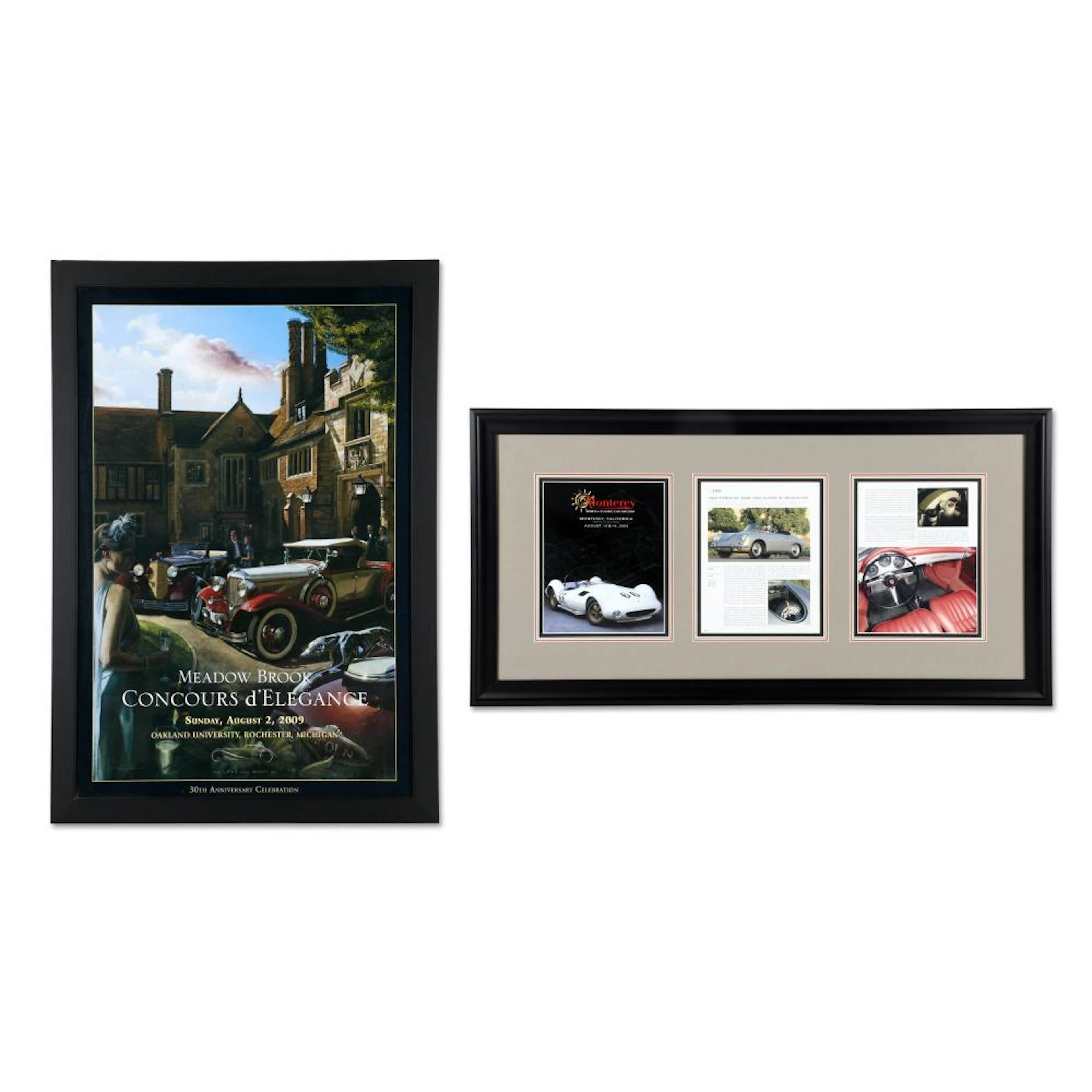 MEADOWBROOK & MONTEREY FRAMED POSTERS