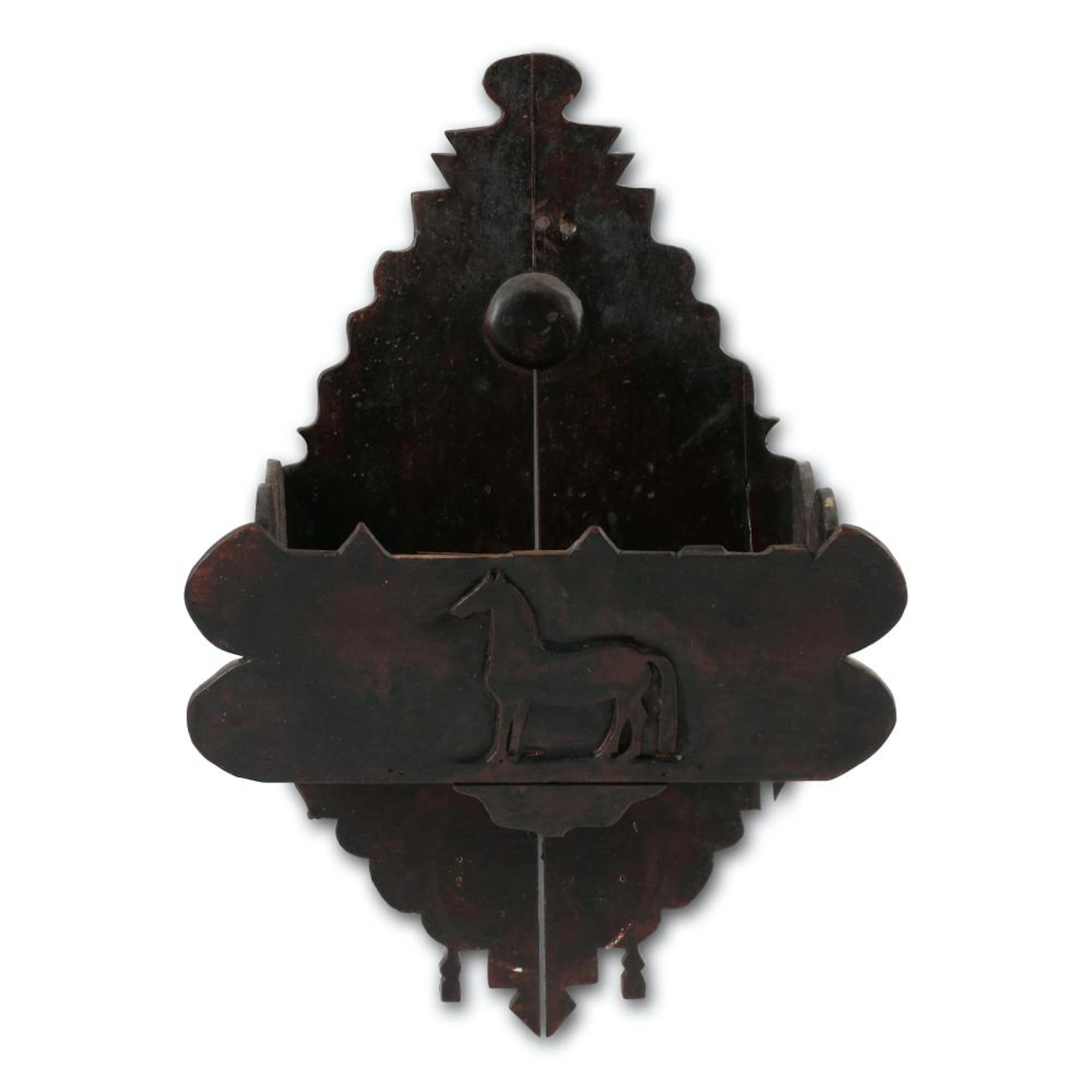 Folk Art Horse Hanging Pocket Shelf