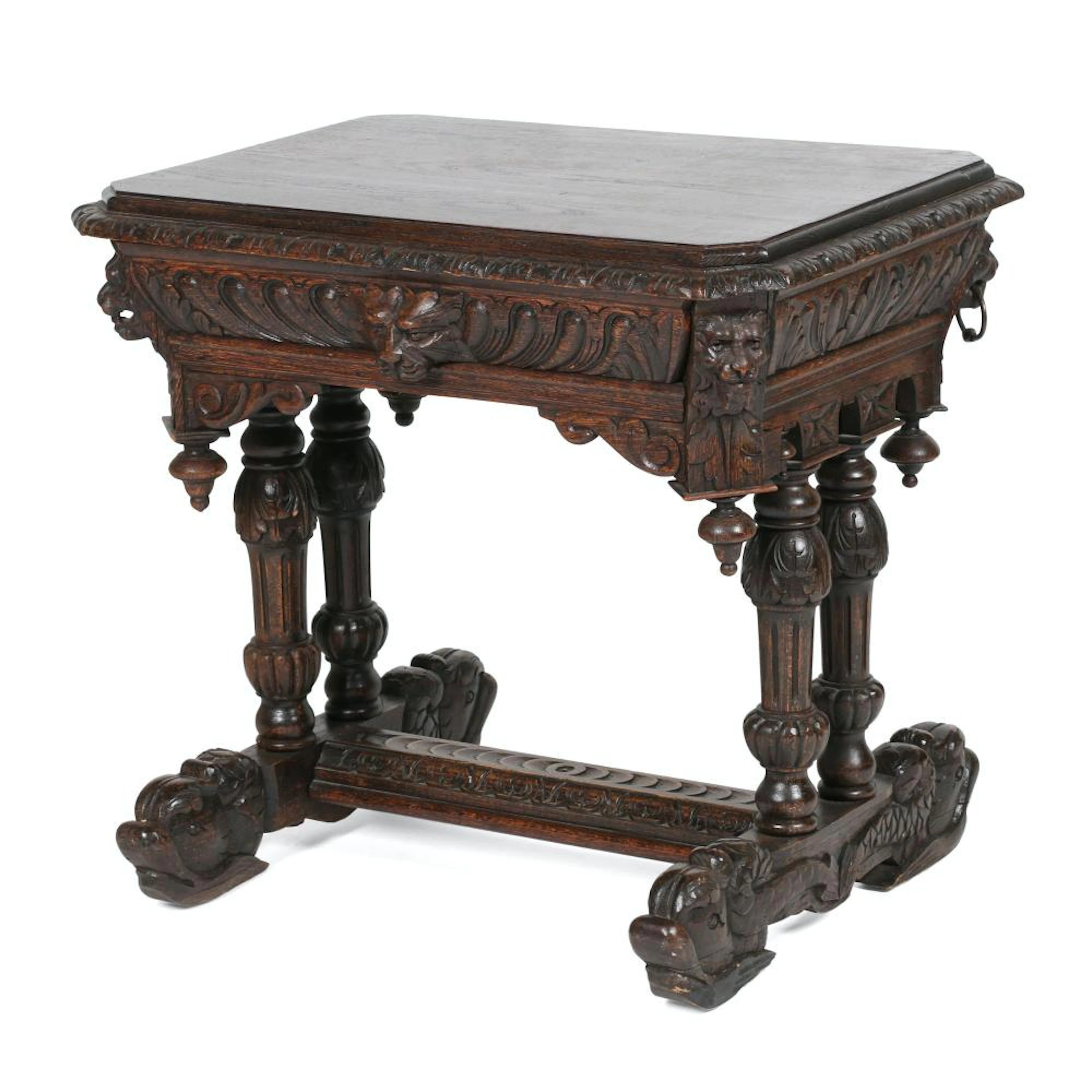 Figural Carved Side Table