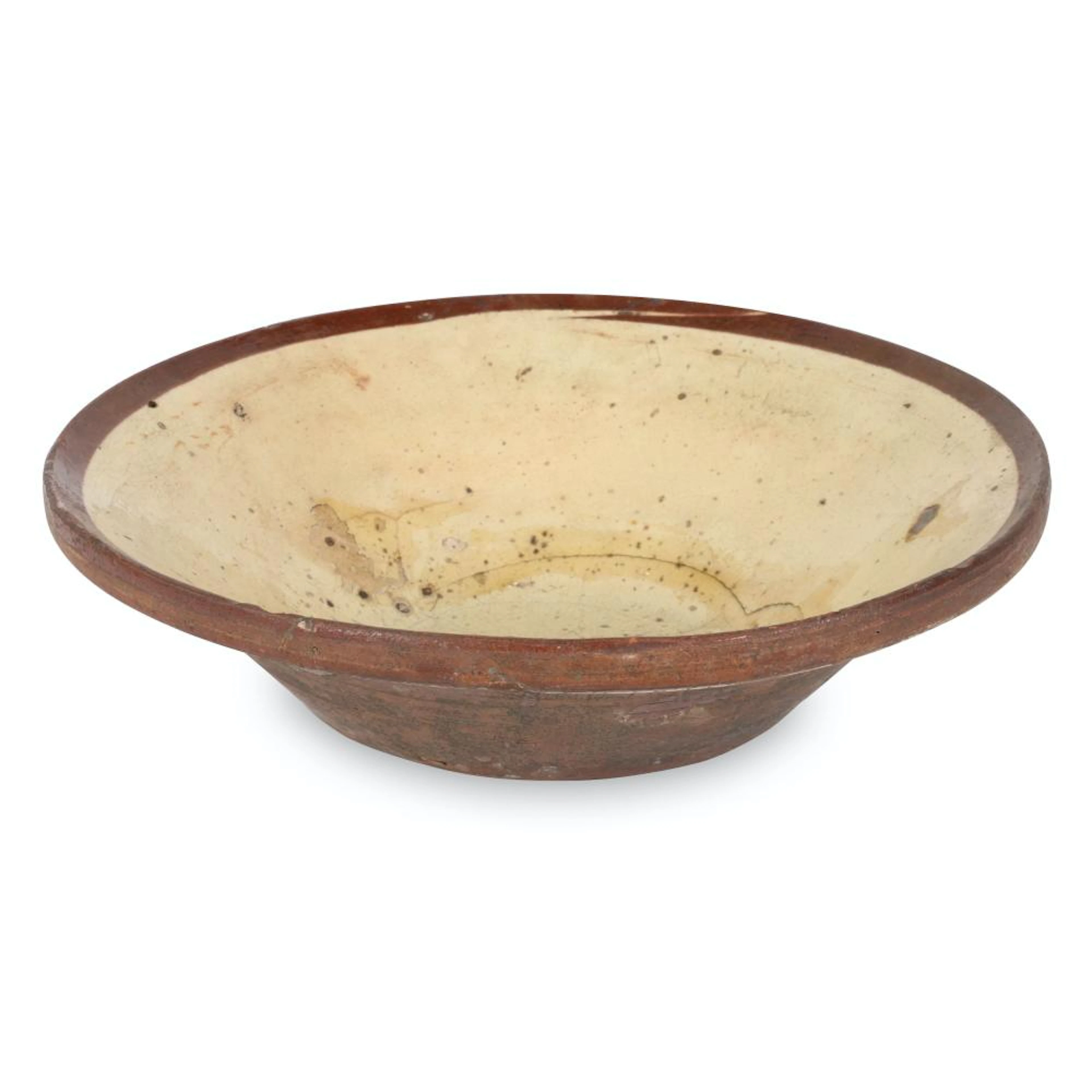 Signed Redware Utility Bowl