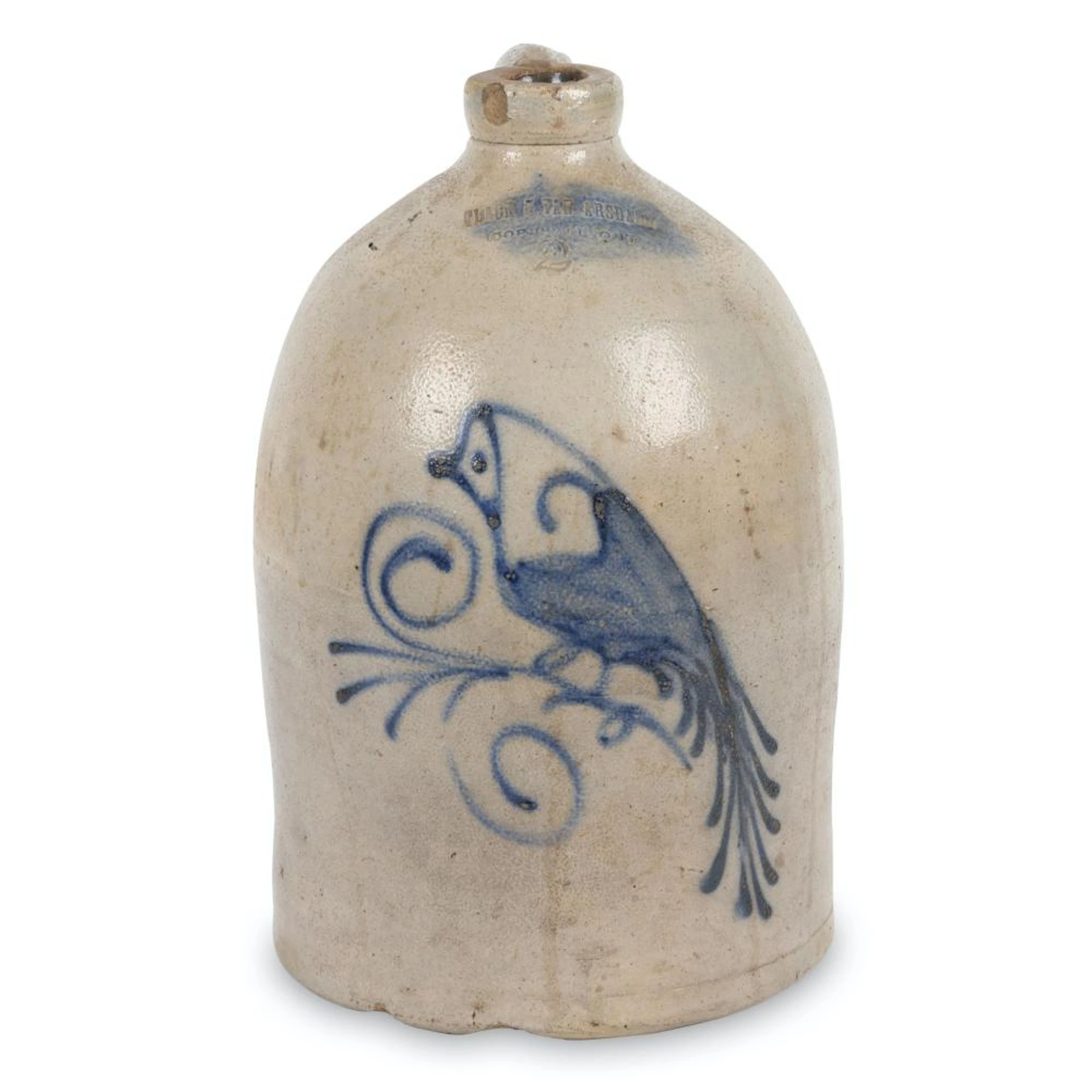 Flack & Van Arsdale Stoneware Bird Jug