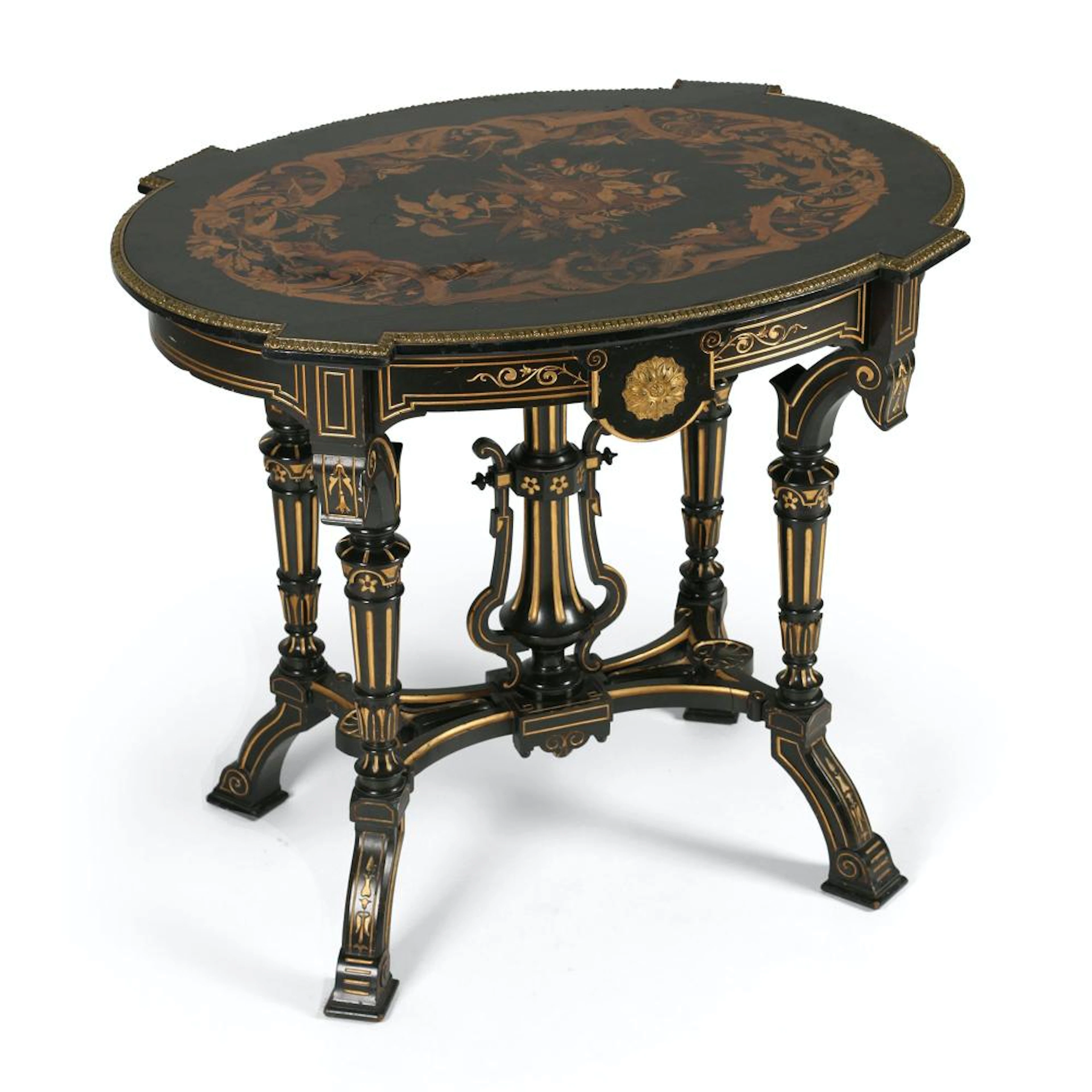 Inlaid Renaissance Revival Table