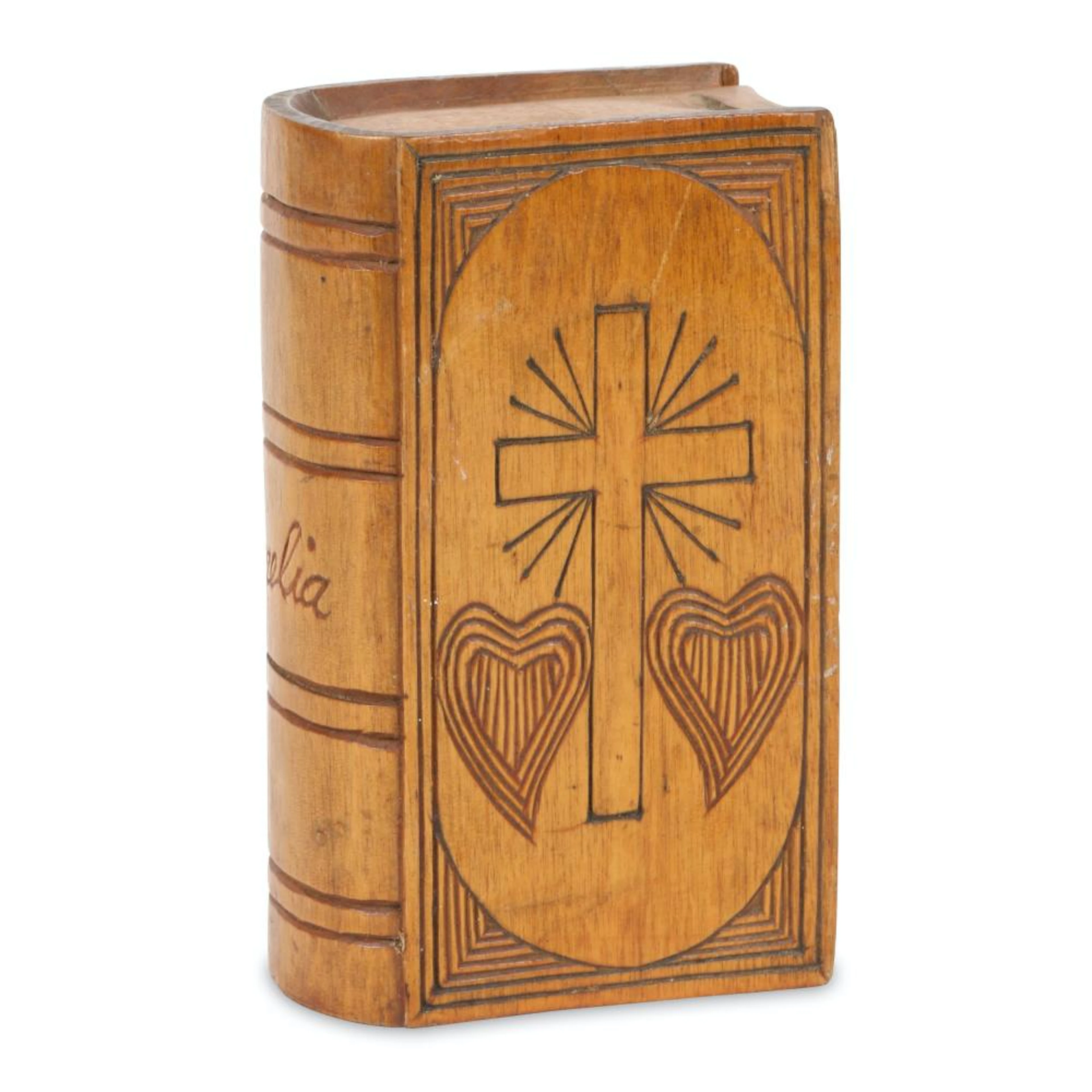 Folk Art Spruce Gum Box