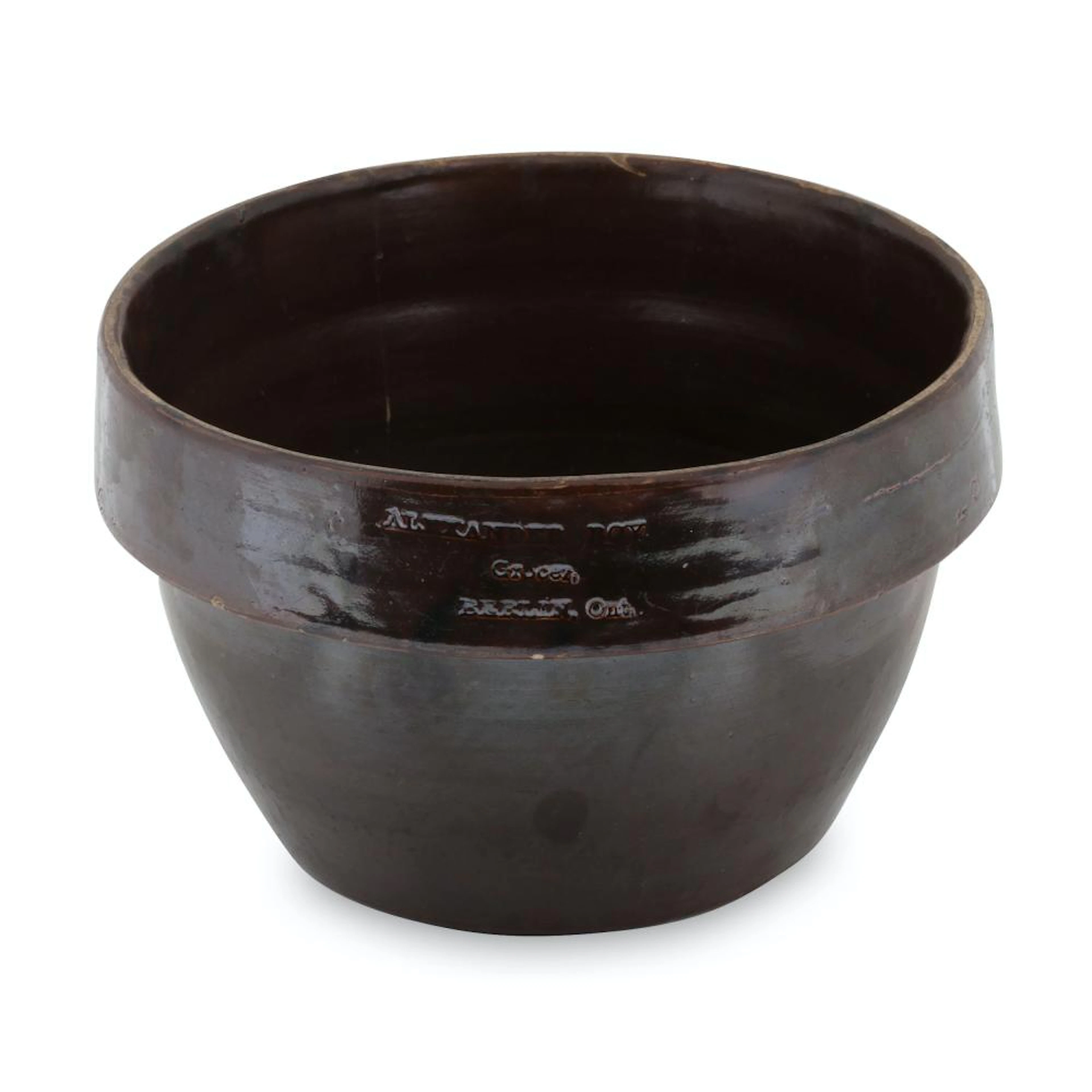 Merchant Signed Berlin Stoneware Bowl