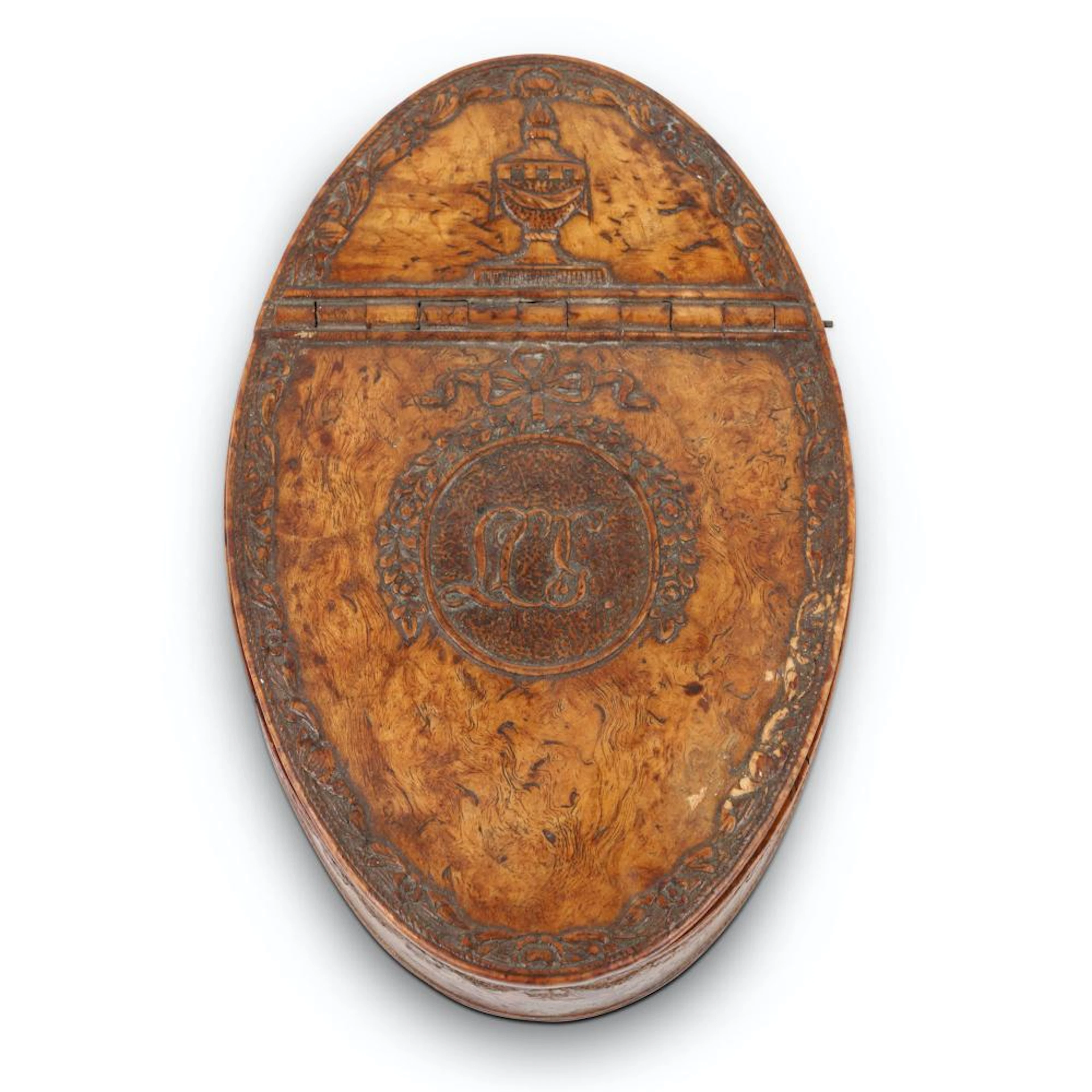 Treen Birch Burl Snuff Box