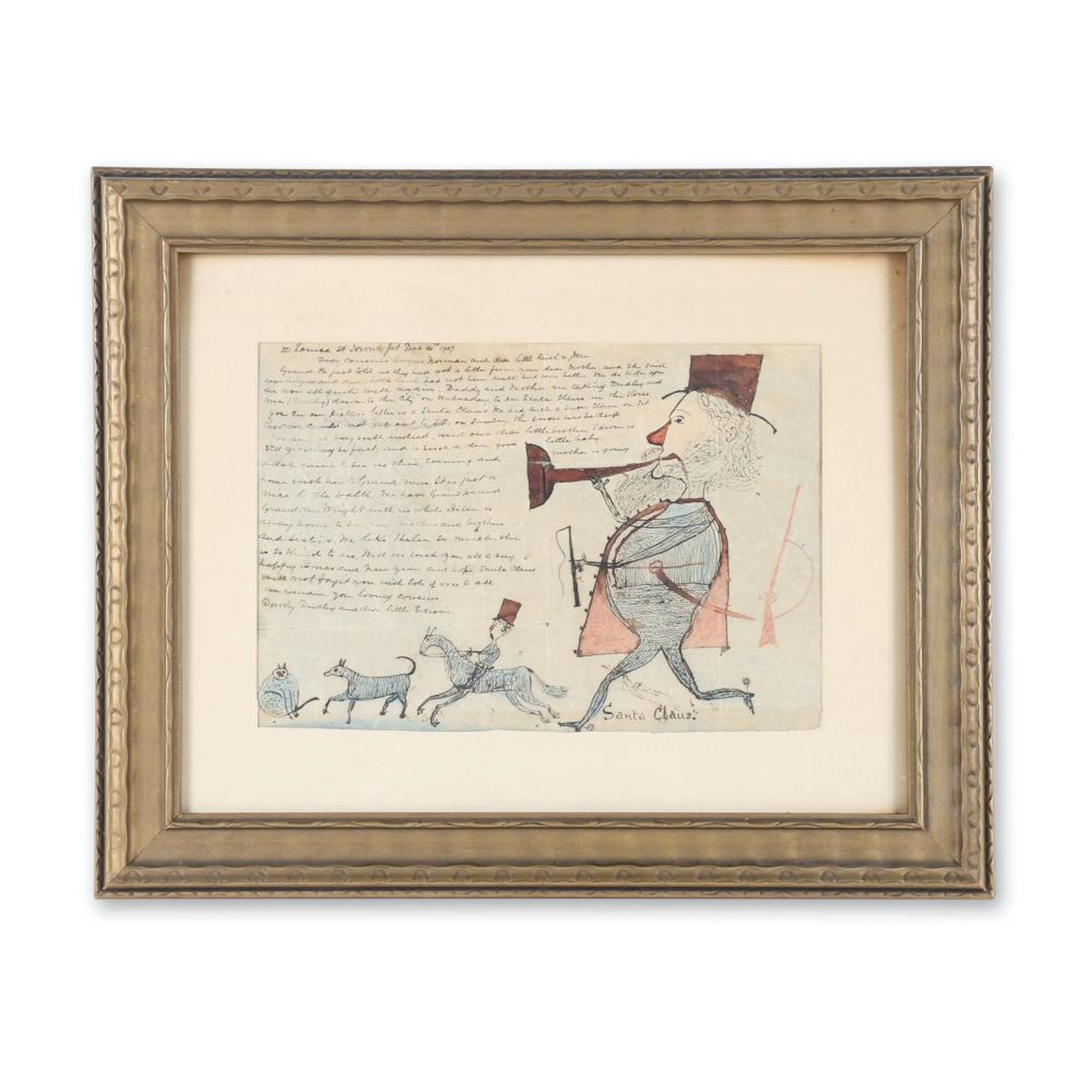 1907 Illustrated Letter to Santa