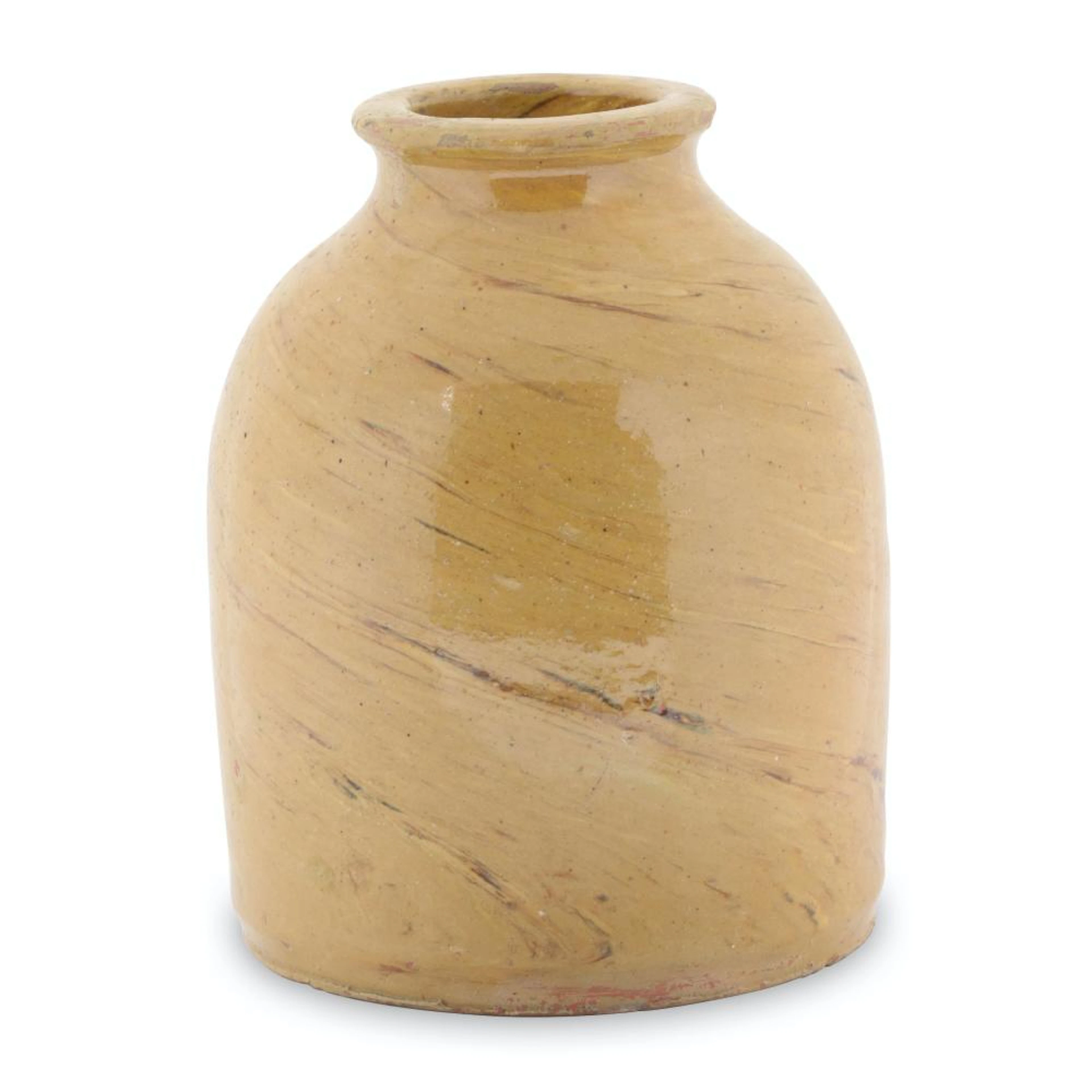 Ontario "Swirl Glaze" Earthenware Crock