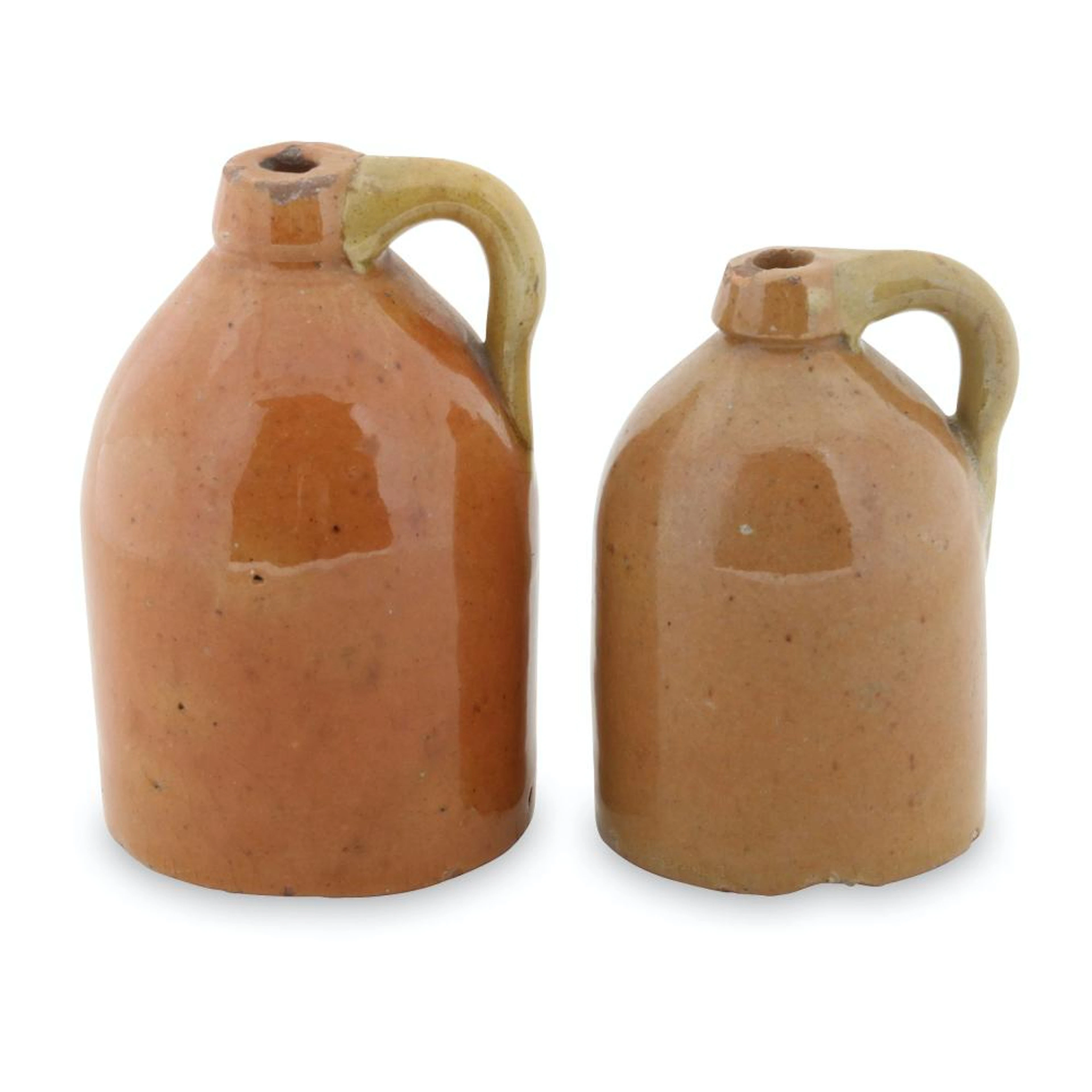 Miniature Ontario Redware Jugs